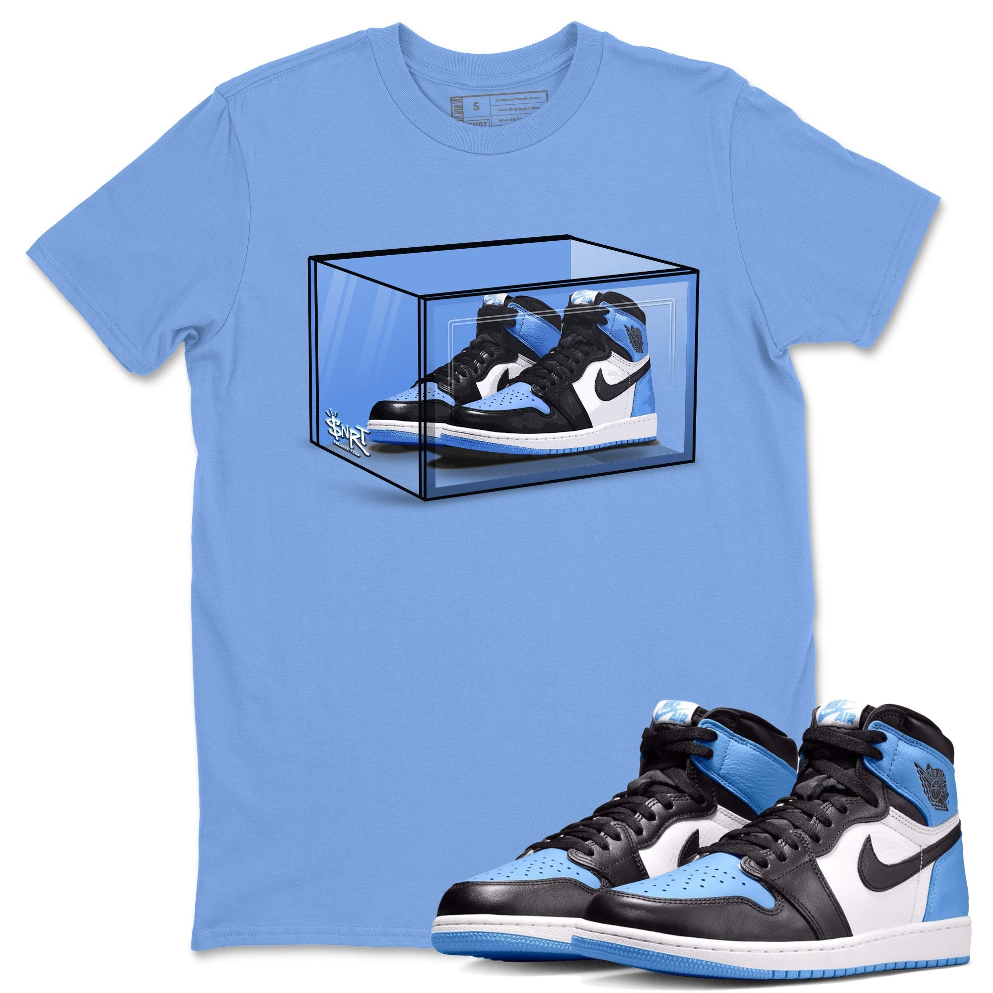 Shoe Box snkmatch Tee - Air Jordan 1 UNC Toe