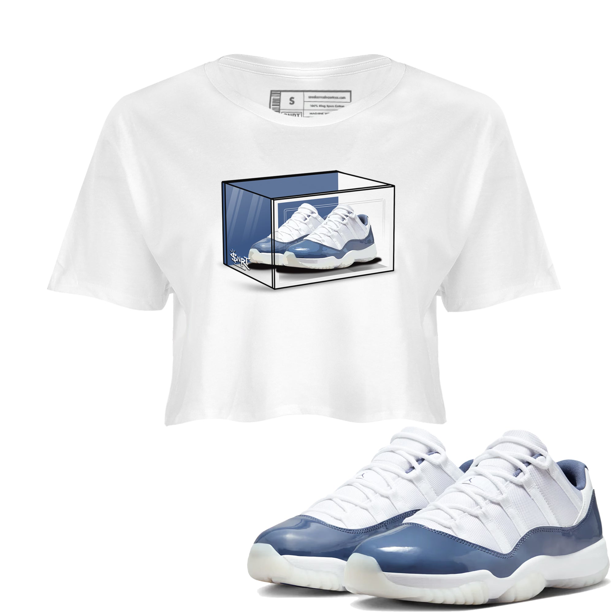 Shoe Box snkmatch Women's Top - Air Jordan 11 Diffused Blue