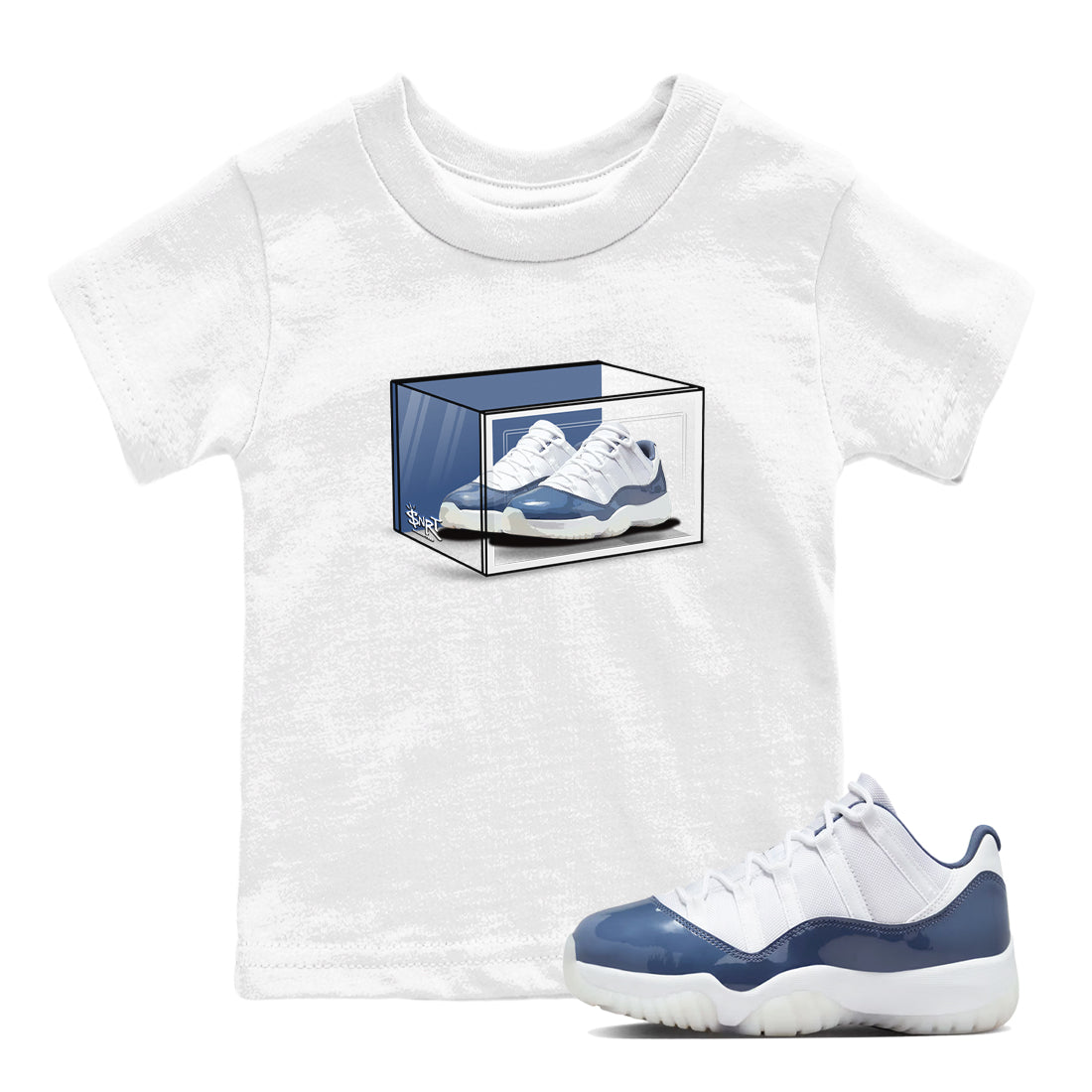 Shoe Box snkmatch Tees Kids - Air Jordan 11 Diffused Blue