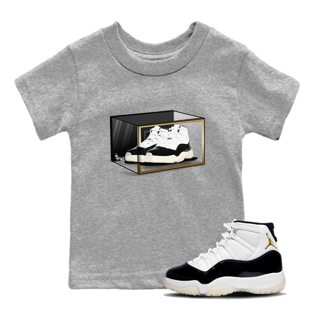 Shoe Box snkmatch Tee Kids - Air Jordan 11 Gratitude