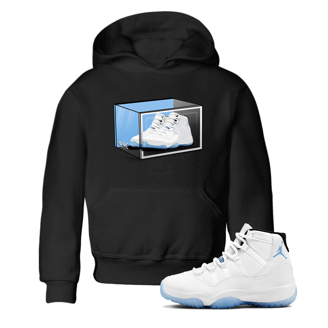Shoe Box snkmatch Tees Kids - Air Jordan 11 Legend Blue