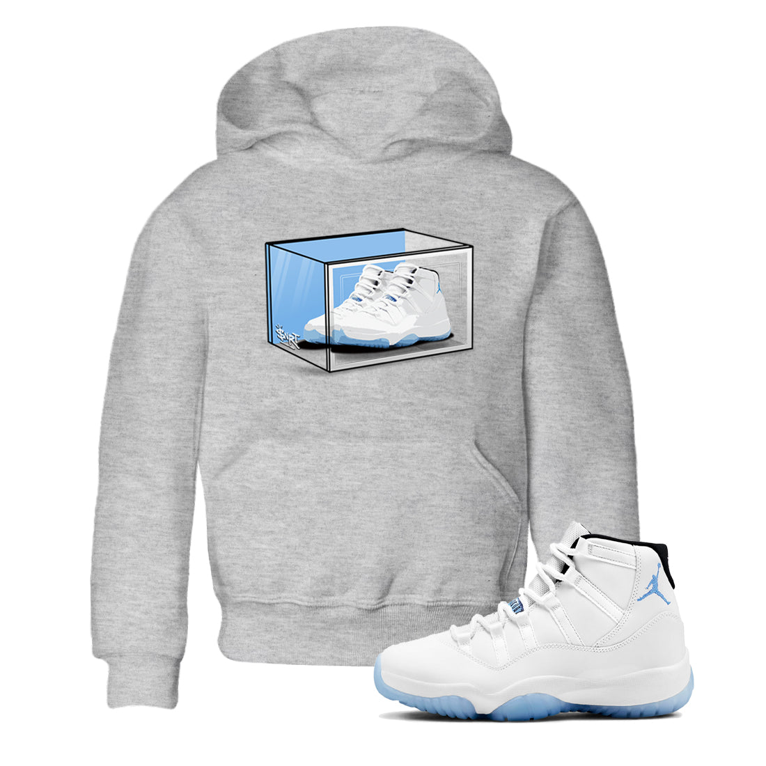 Shoe Box snkmatch Tees Kids - Air Jordan 11 Legend Blue