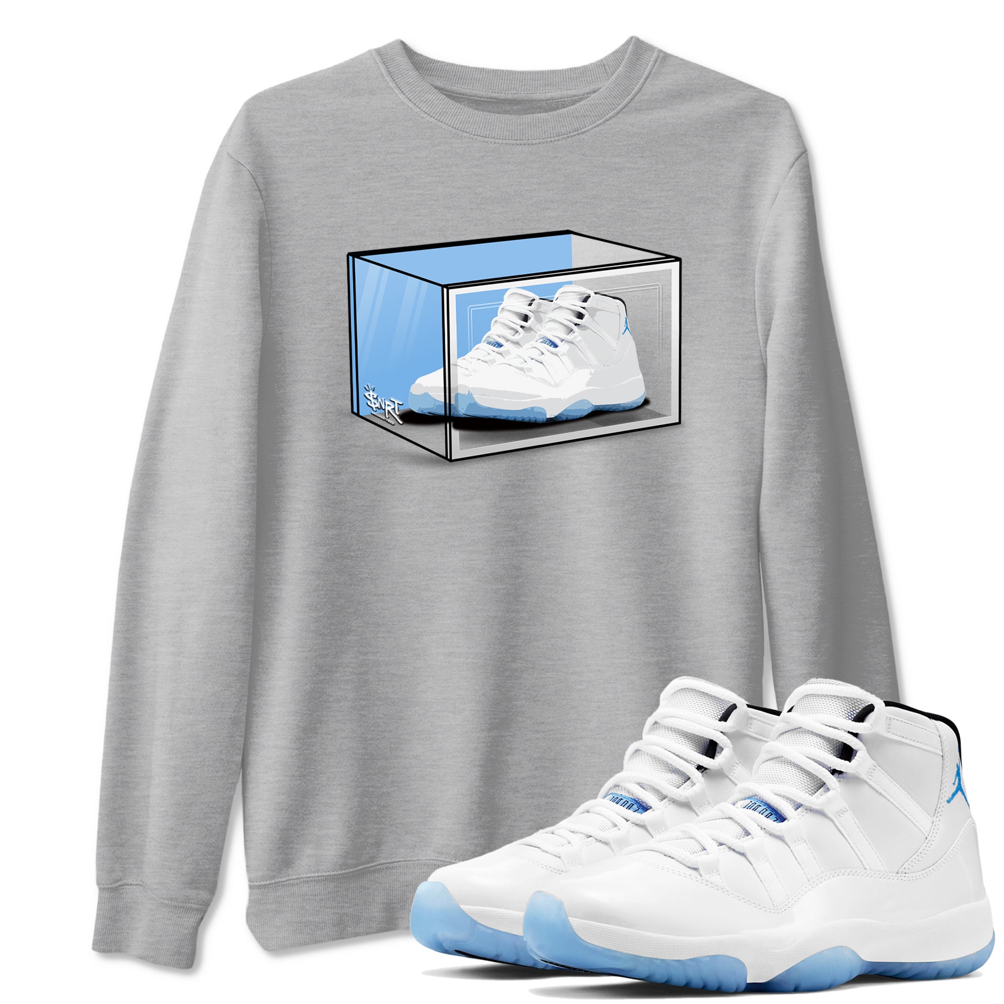 Shoe Box snkmatch Tees - Air Jordan 11 Legend Blue