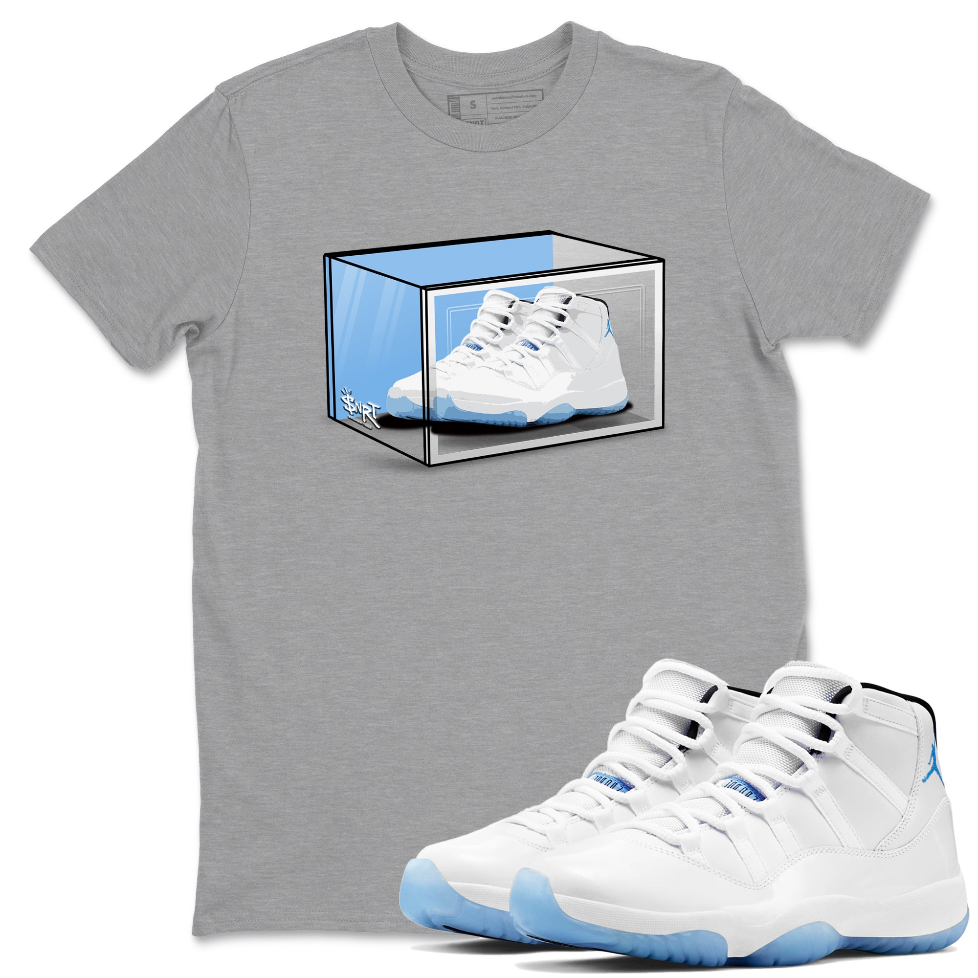 Shoe Box snkmatch Tees - Air Jordan 11 Legend Blue