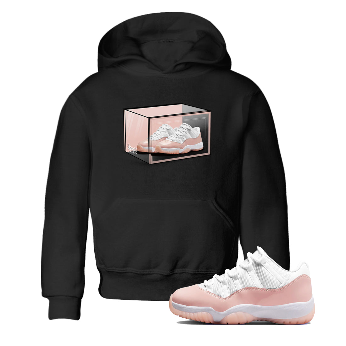 Shoe Box snkmatch Tees Kids - Air Jordan 11 Legend Pink