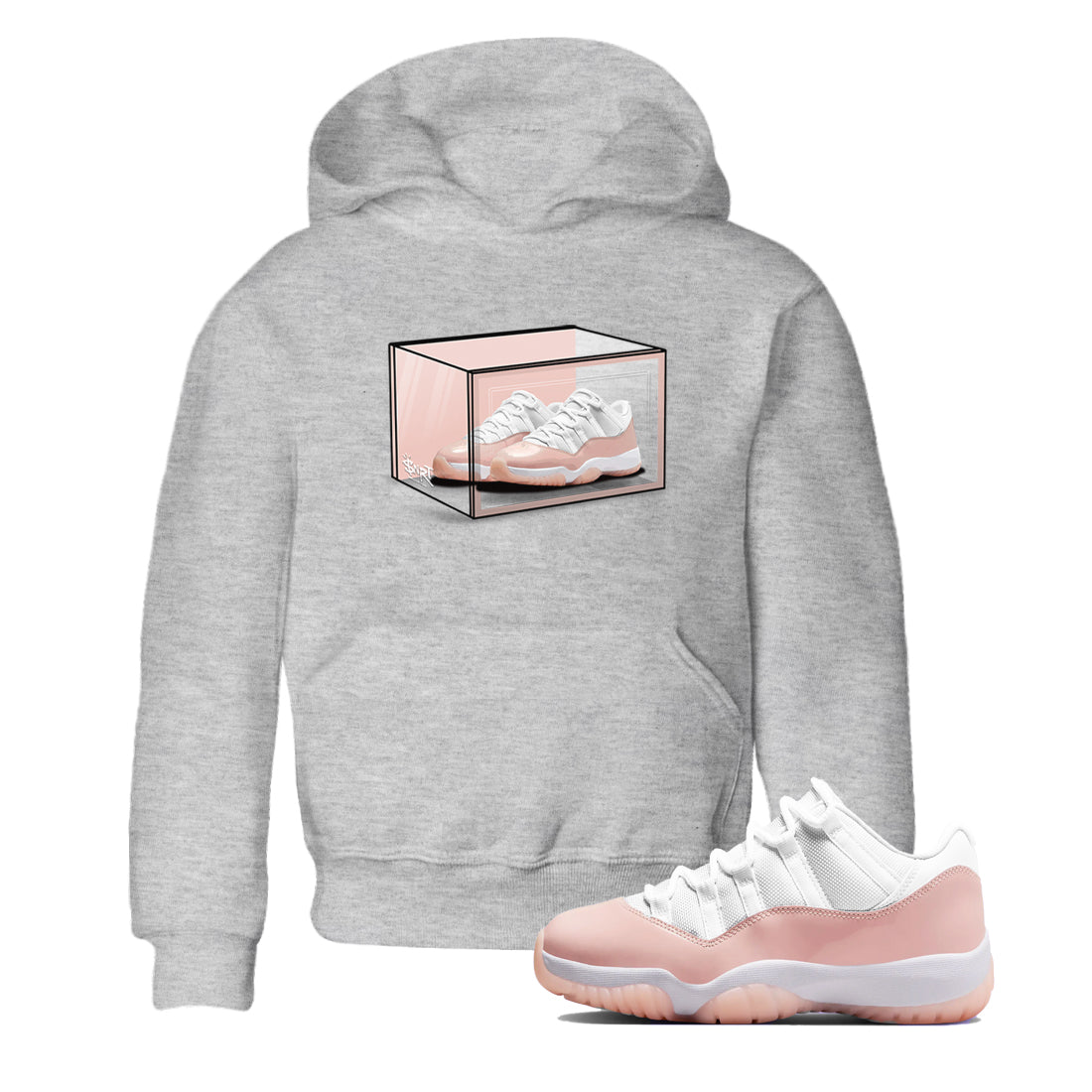 Shoe Box snkmatch Tees Kids - Air Jordan 11 Legend Pink