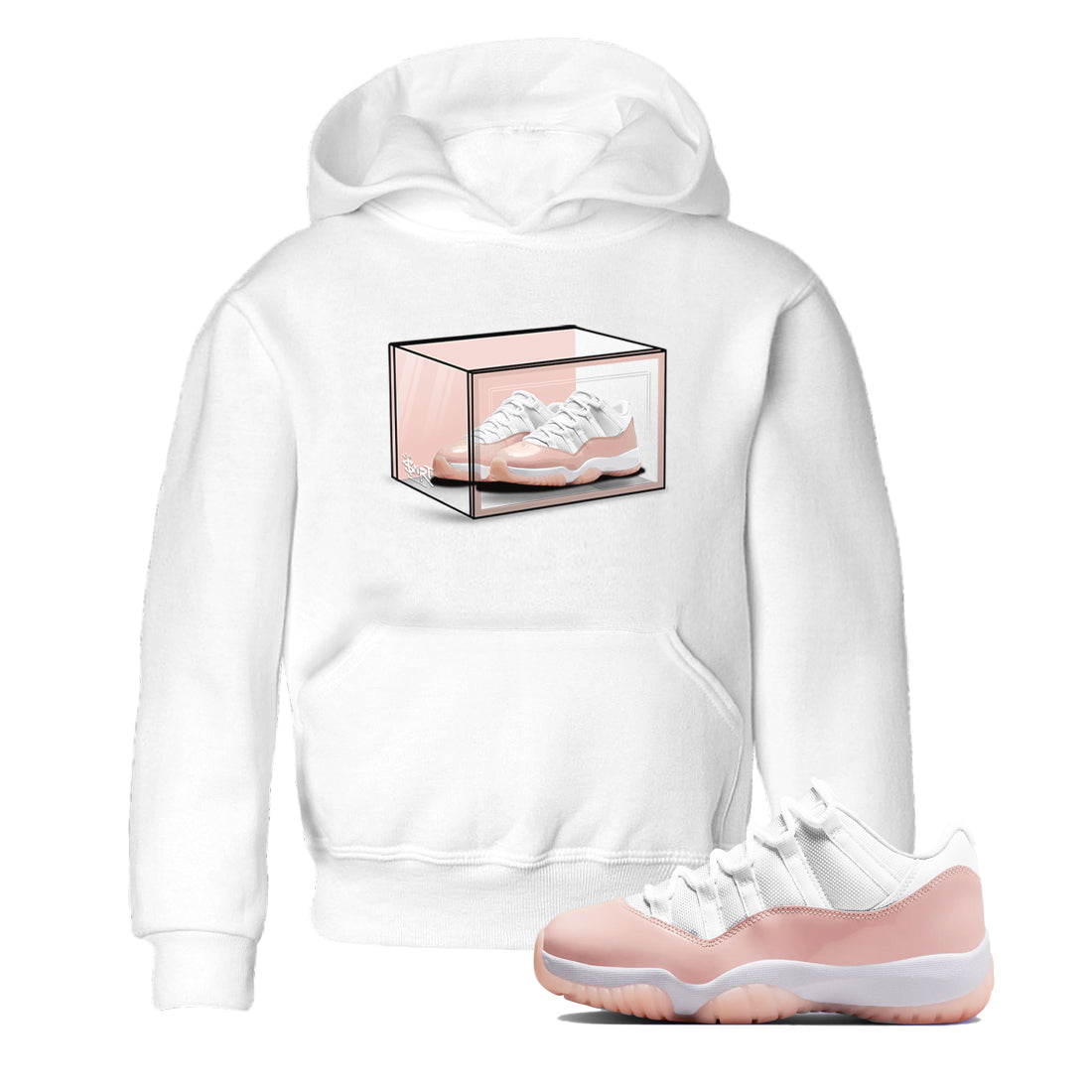 Shoe Box snkmatch Tees Kids - Air Jordan 11 Legend Pink