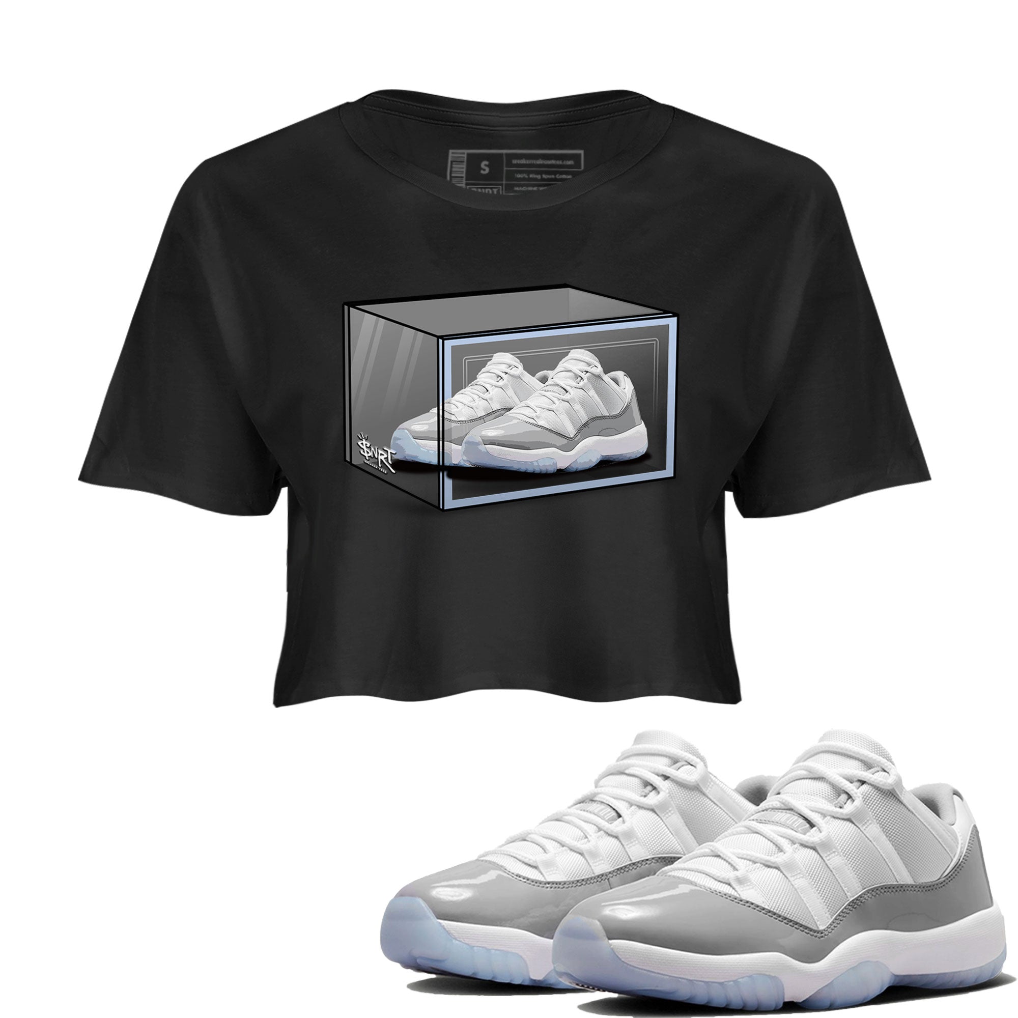 Shoe Box snkmatch Women's Top - Air Jordan 11 White Cement