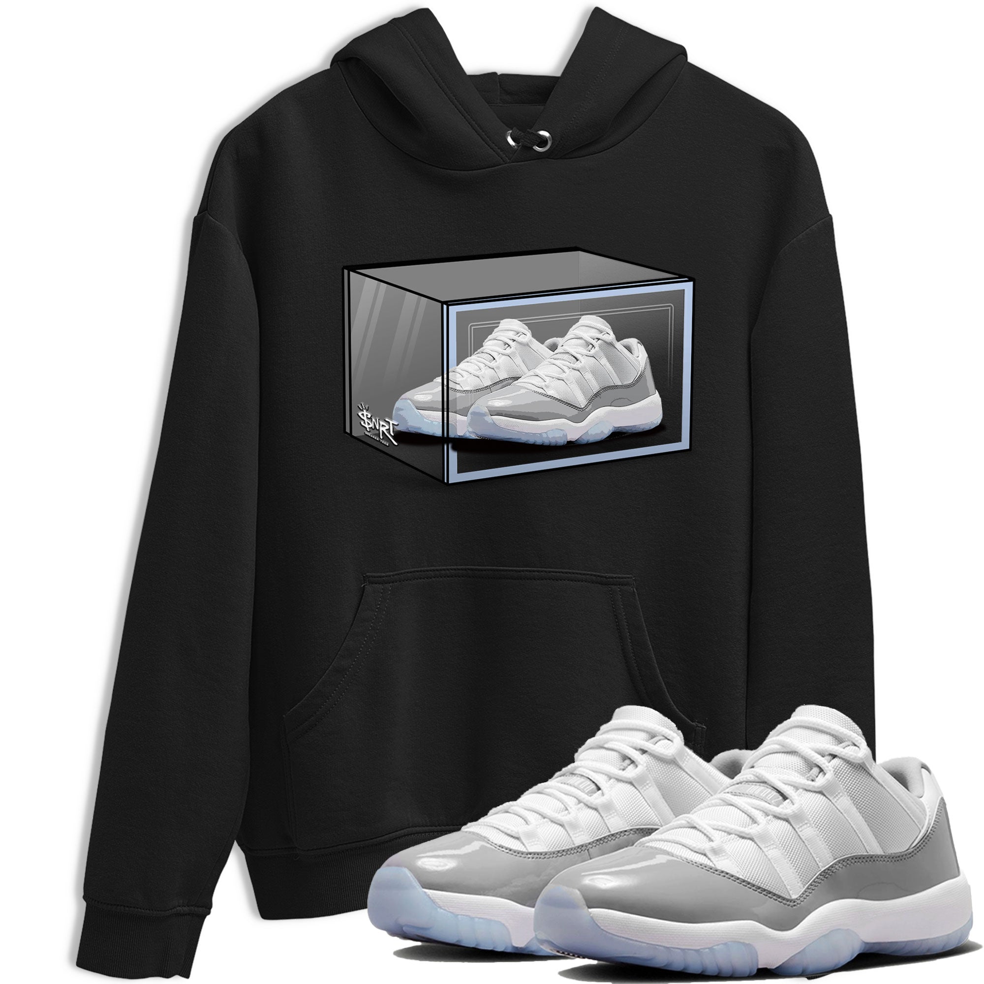 Shoe Box snkmatch Tee - Air Jordan 11 White Cement