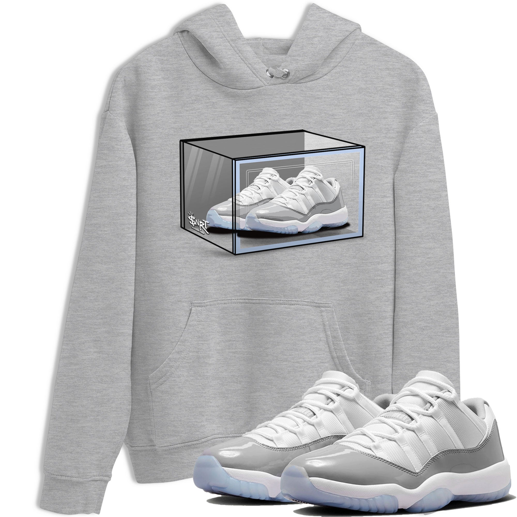 Shoe Box snkmatch Tee - Air Jordan 11 White Cement