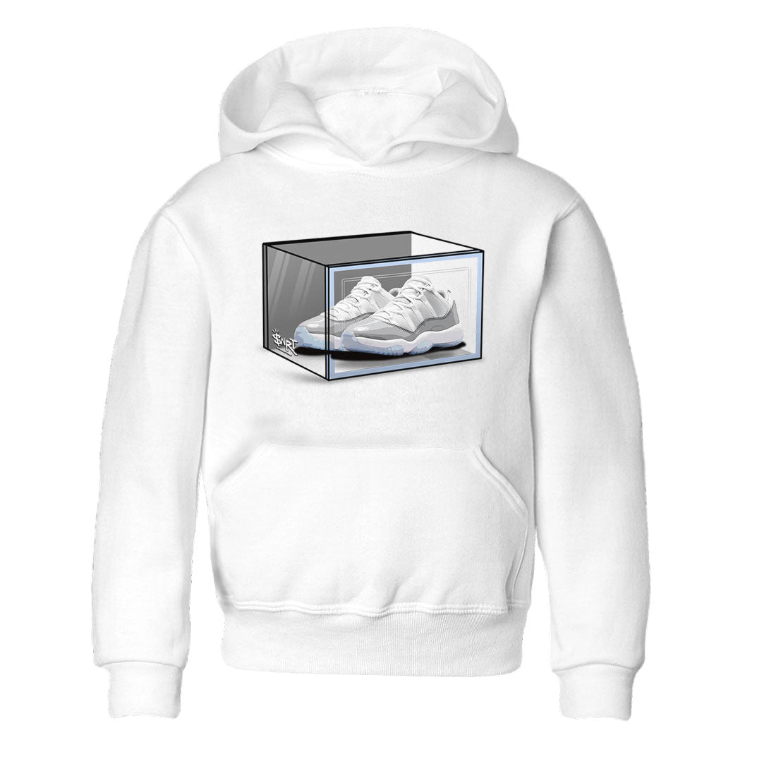 Shoe Box snkmatch Tee Kids - Air Jordan 11 White Cement