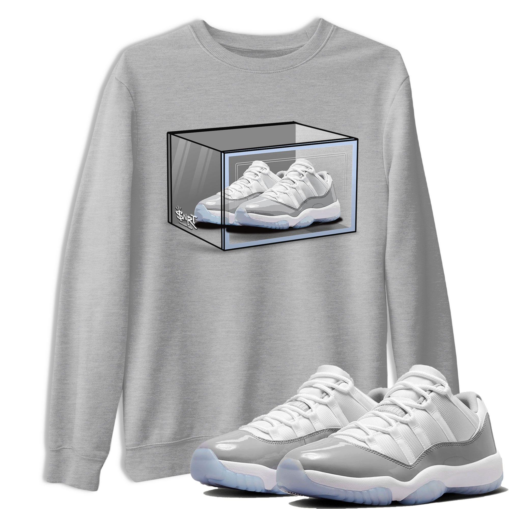 Shoe Box snkmatch Tee - Air Jordan 11 White Cement