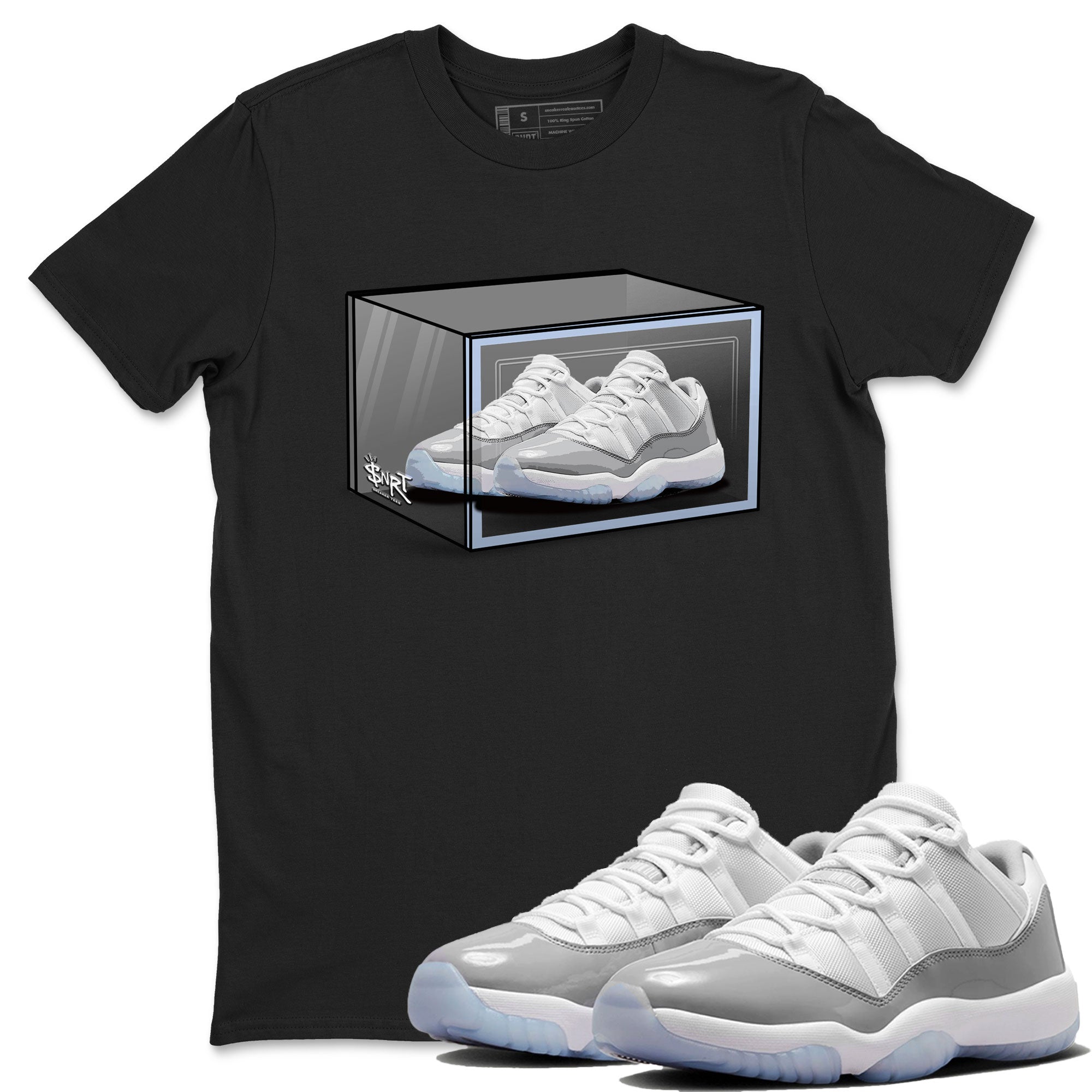 Shoe Box snkmatch Tee - Air Jordan 11 White Cement
