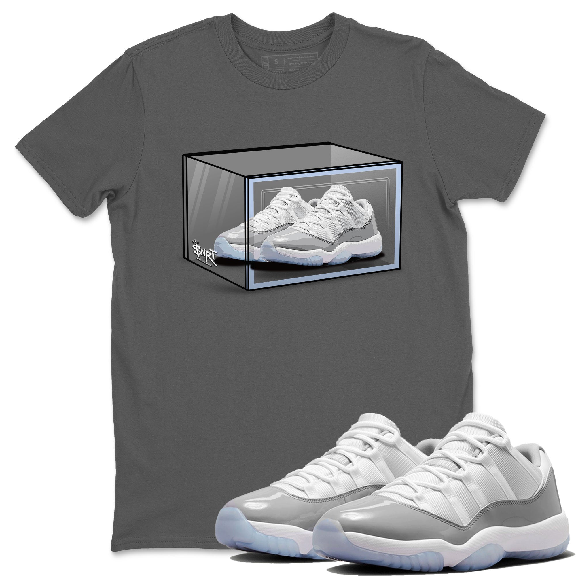 Shoe Box snkmatch Tee - Air Jordan 11 White Cement