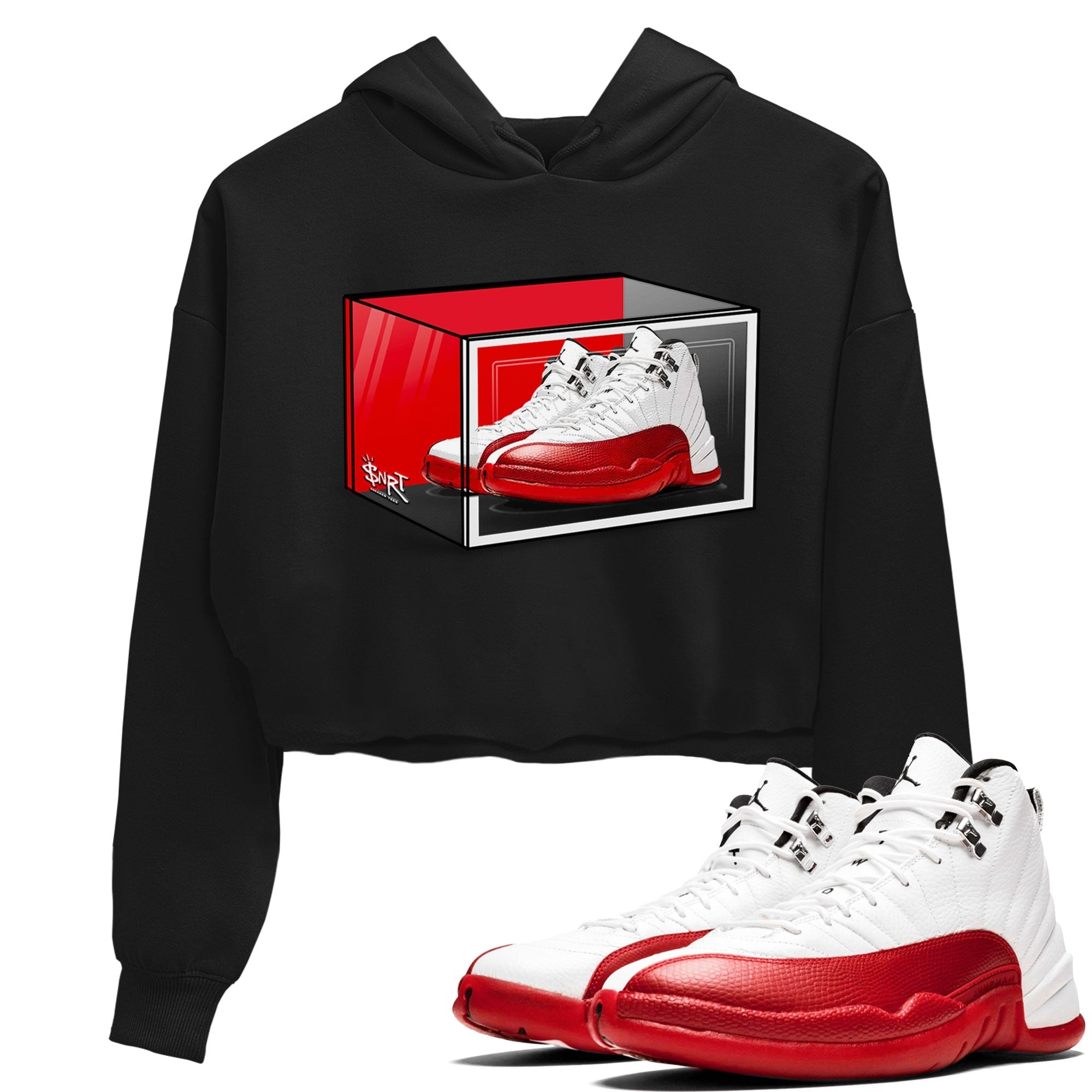 Shoe Box snkmatch Women's Top - Air Jordan 12 Cherry