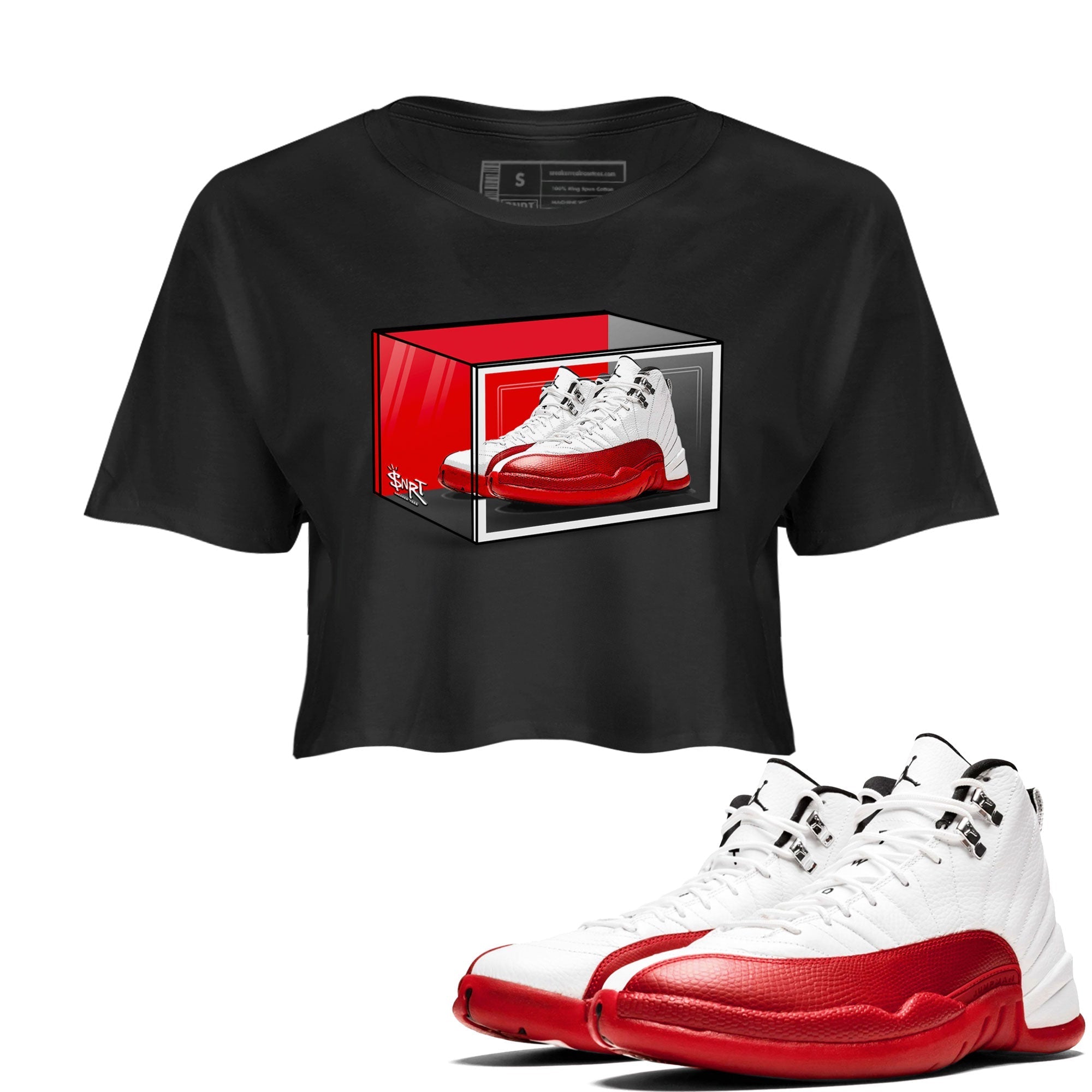 Shoe Box snkmatch Women's Top - Air Jordan 12 Cherry
