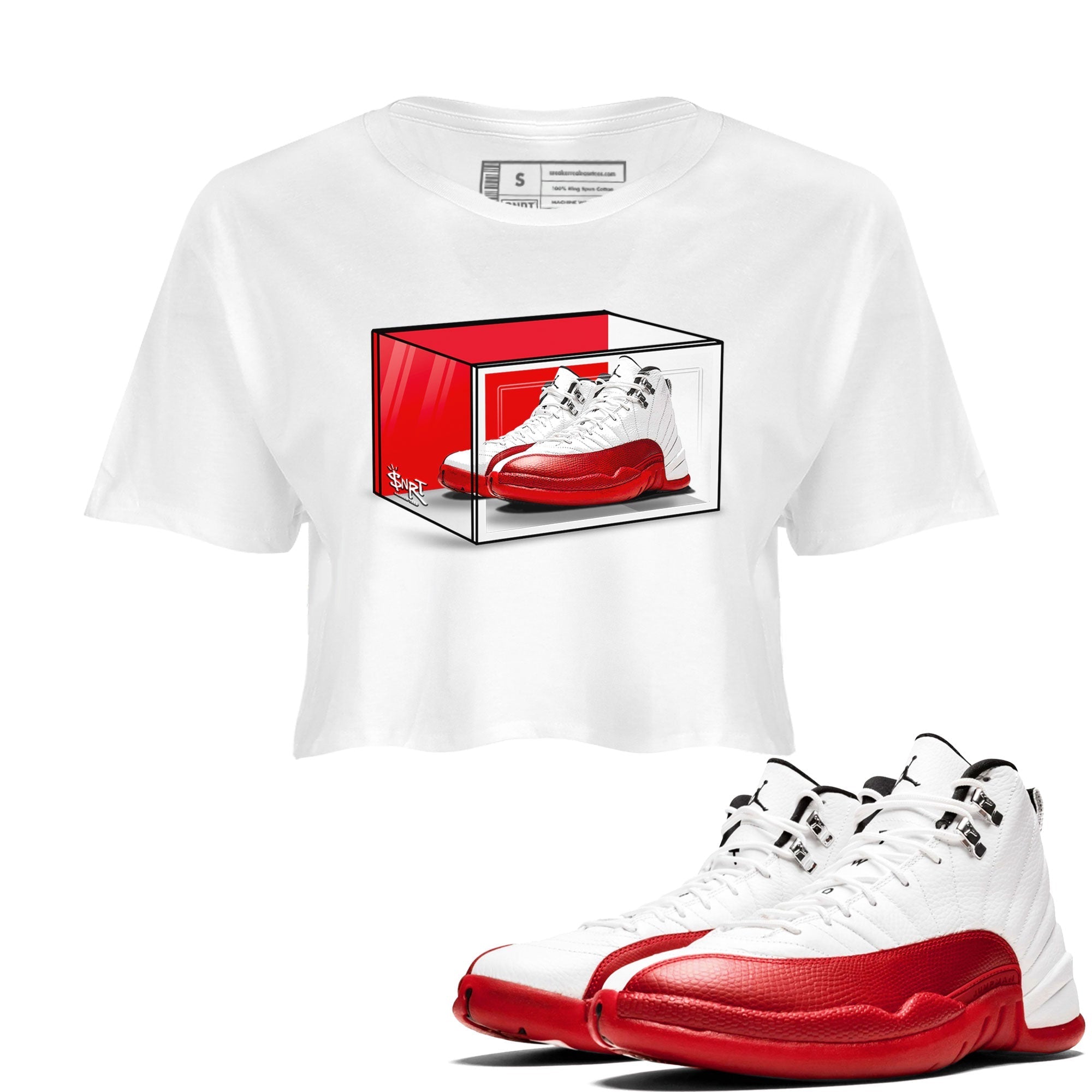 Shoe Box snkmatch Women's Top - Air Jordan 12 Cherry