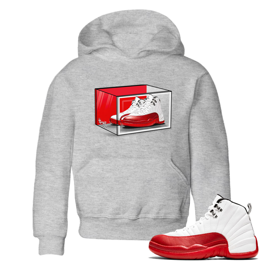 Shoe Box snkmatch Tee Kids - Air Jordan 12 Cherry