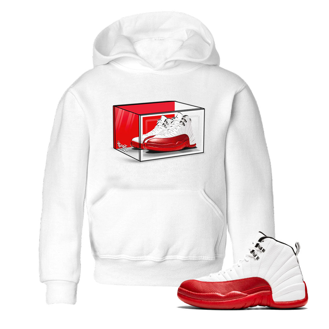 Shoe Box snkmatch Tee Kids - Air Jordan 12 Cherry