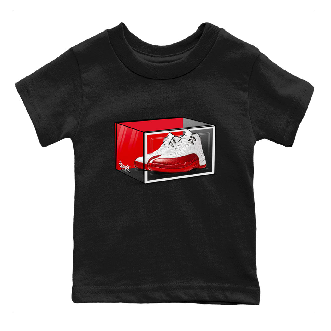 Shoe Box snkmatch Tee Kids - Air Jordan 12 Cherry
