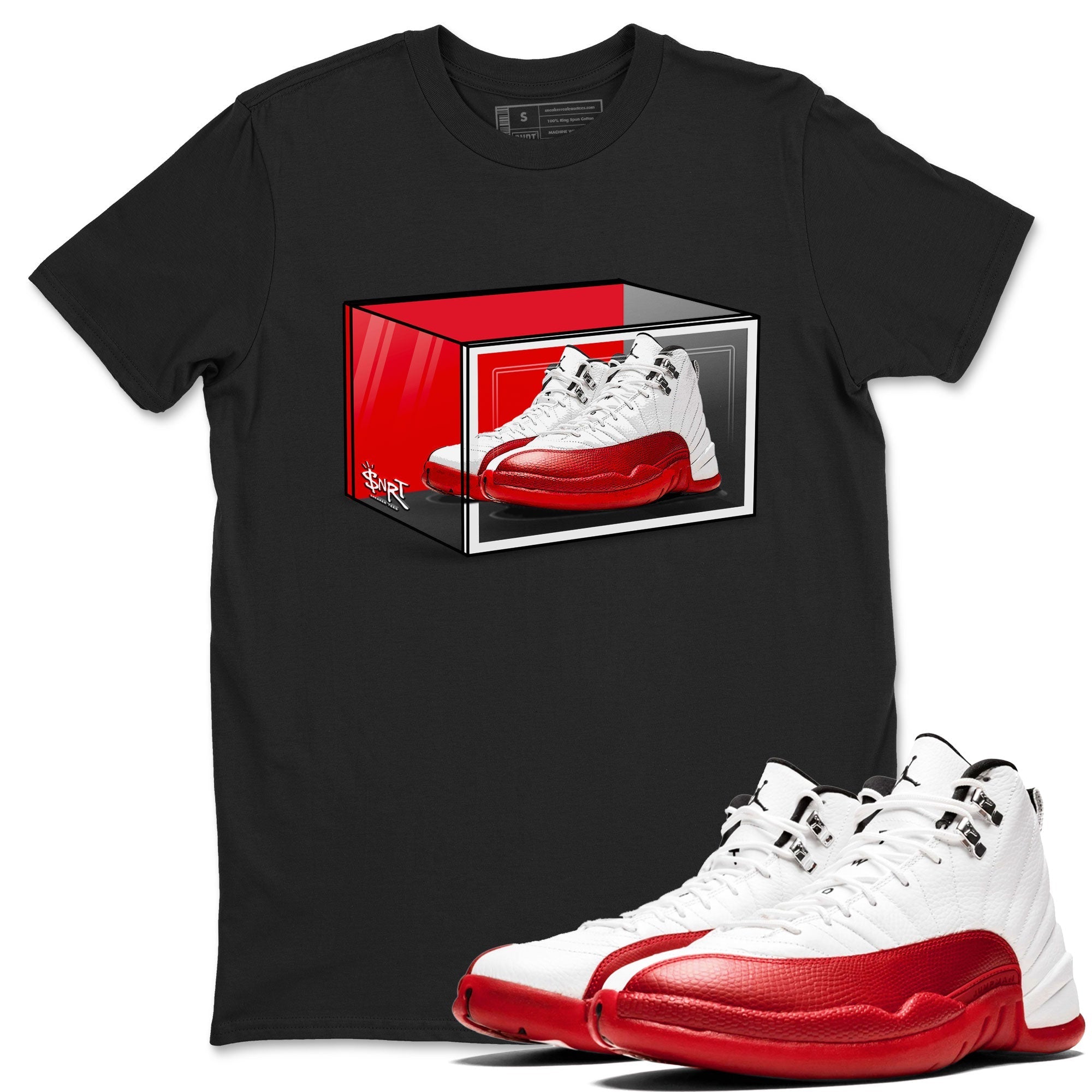 Shoe Box snkmatch Tee - Air Jordan 12 Cherry