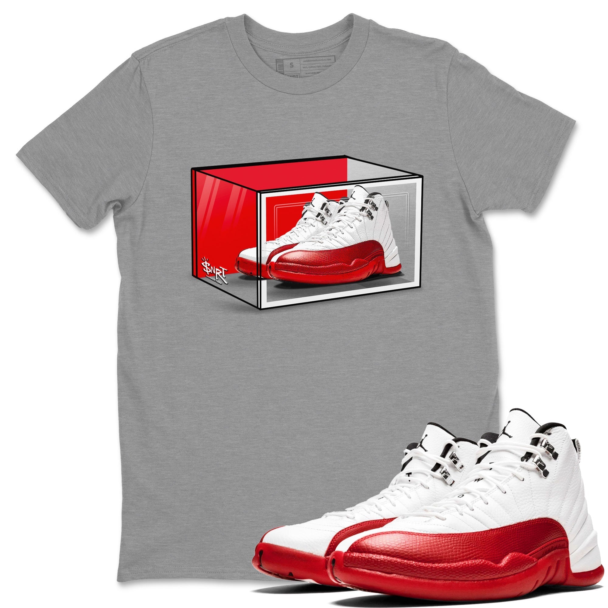 Shoe Box snkmatch Tee - Air Jordan 12 Cherry
