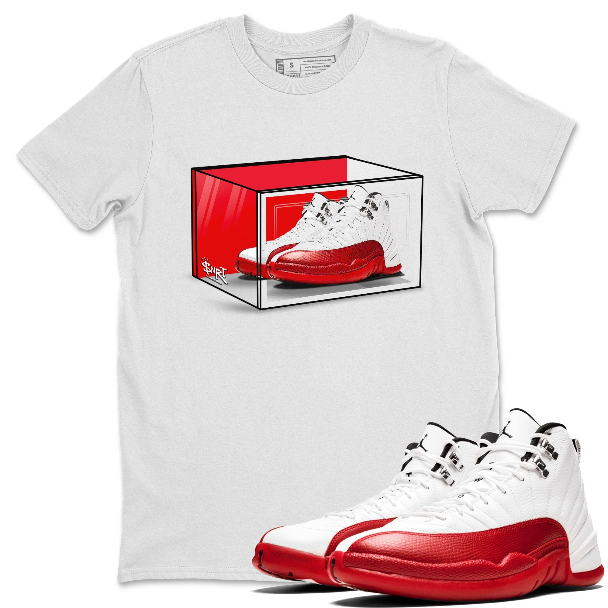 Shoe Box snkmatch Tee - Air Jordan 12 Cherry