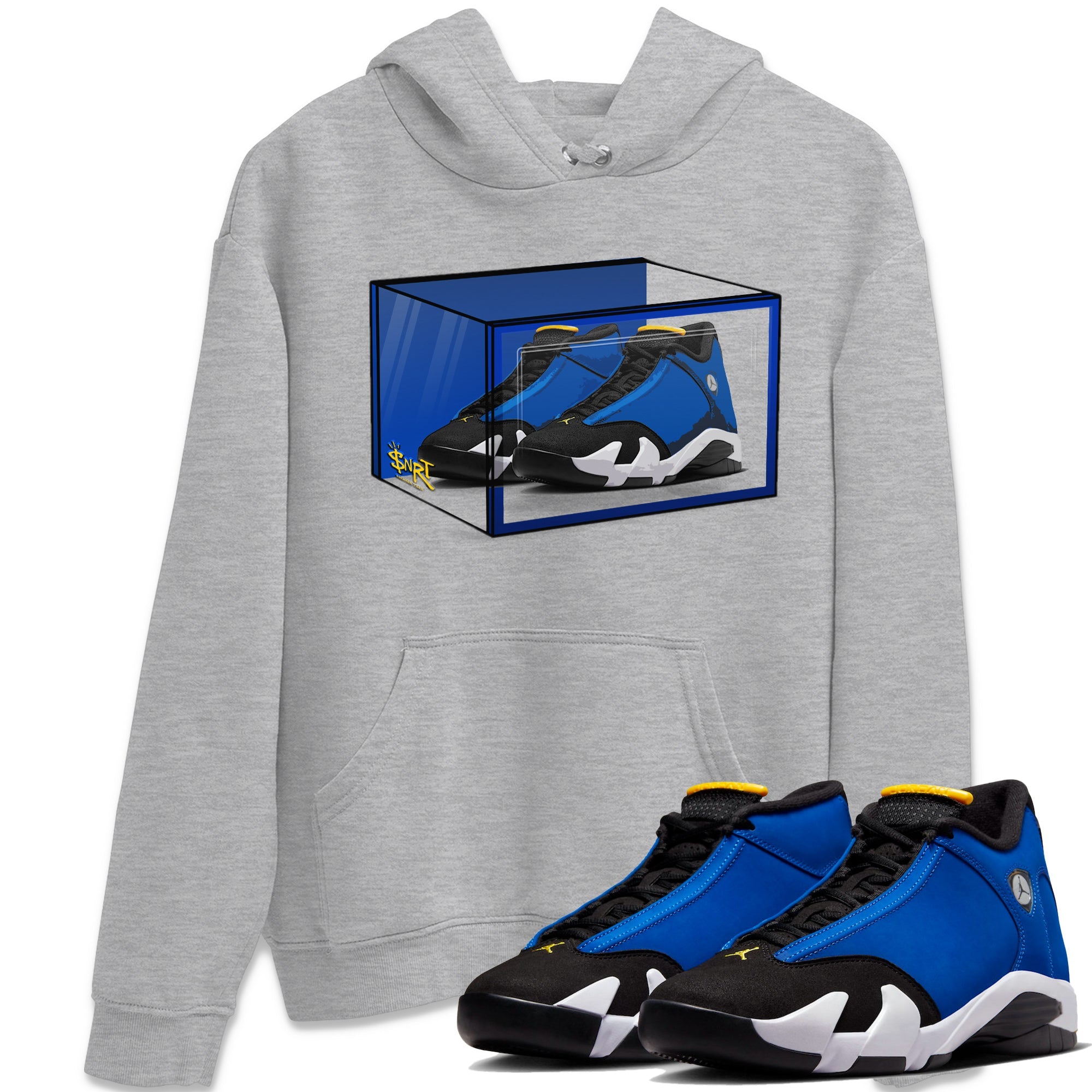 Shoe Box Unisex Tops - Air Jordan 14 Laney
