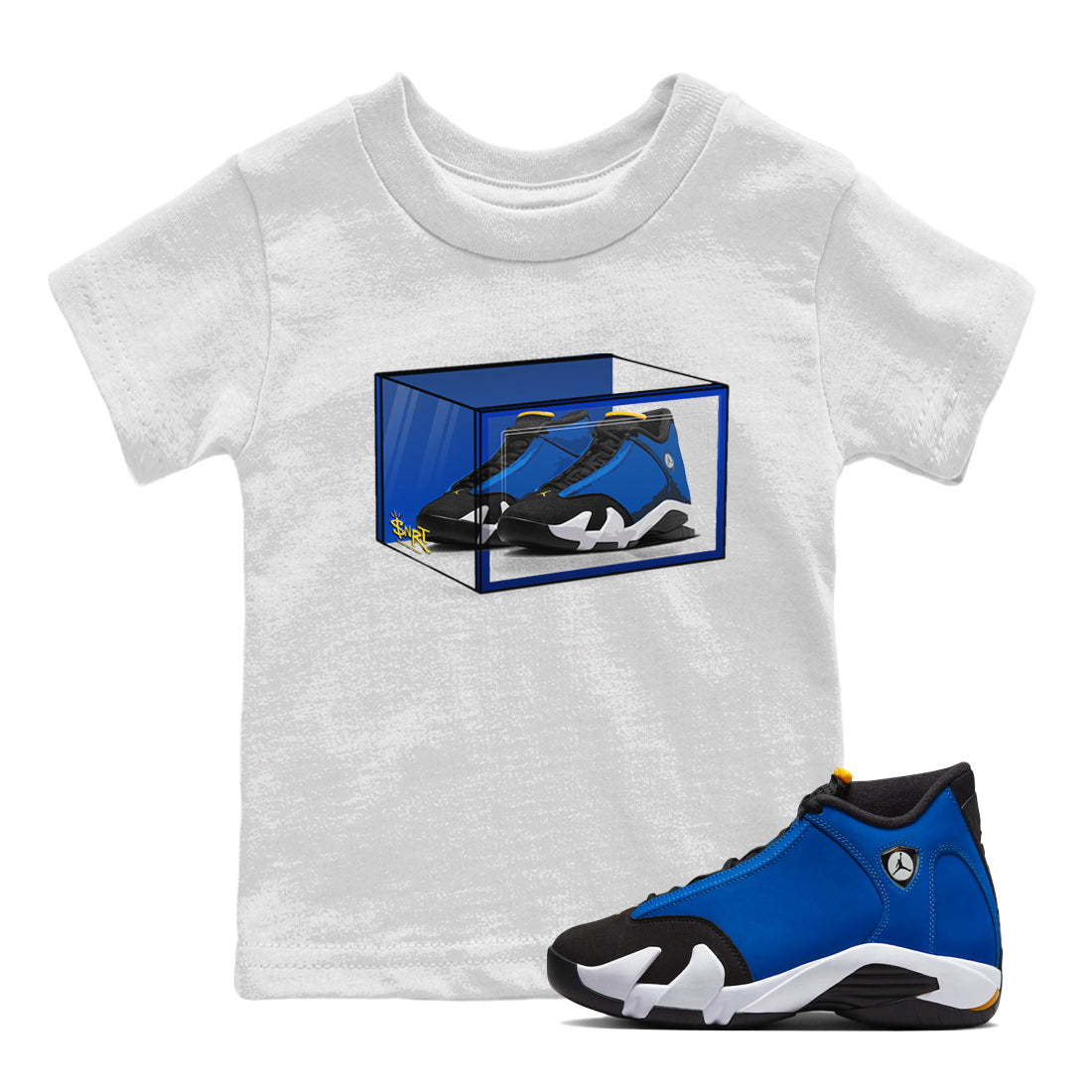 Shoe Box Kids Tops - Air Jordan 14 Laney