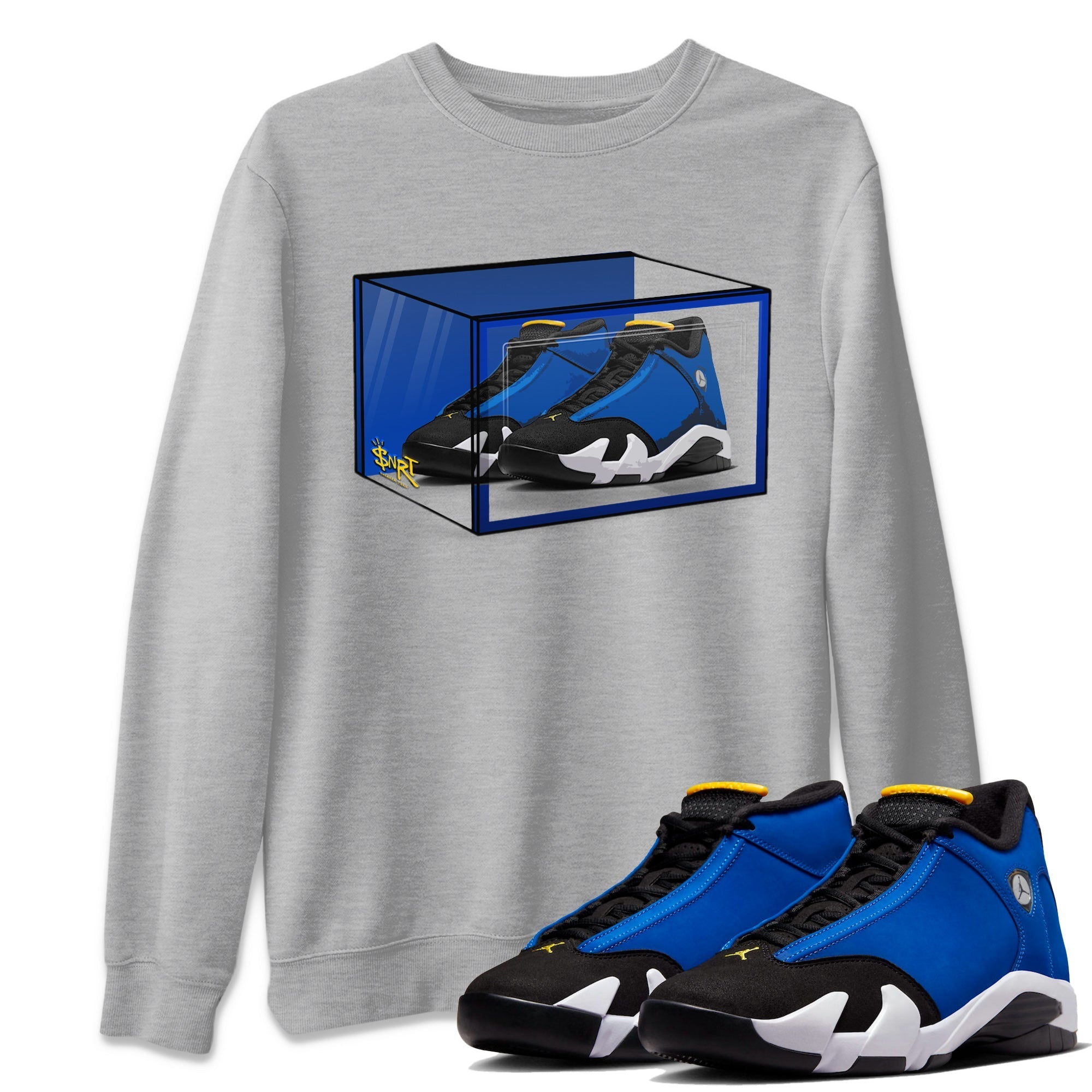 Shoe Box Unisex Tops - Air Jordan 14 Laney