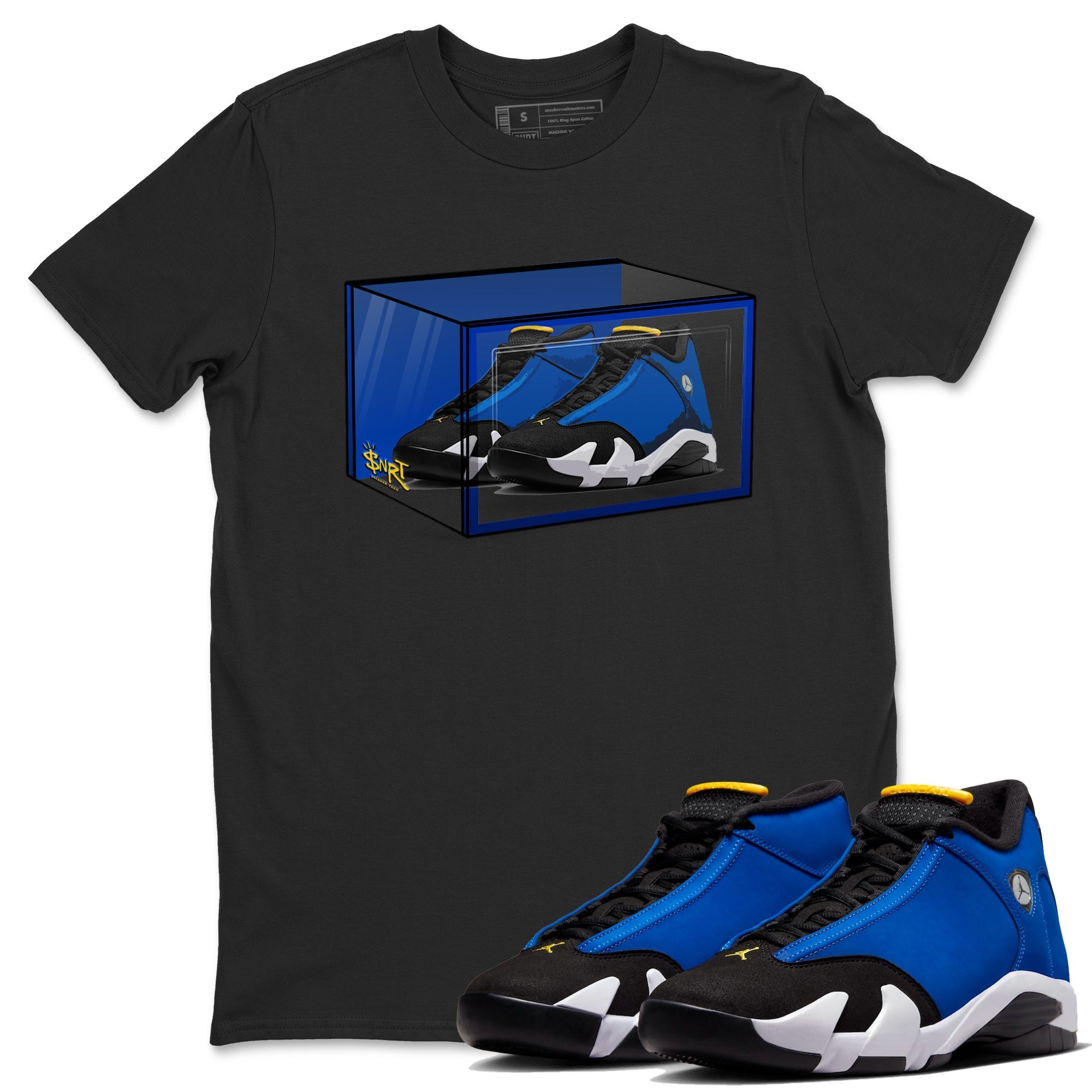 Shoe Box Unisex Tops - Air Jordan 14 Laney