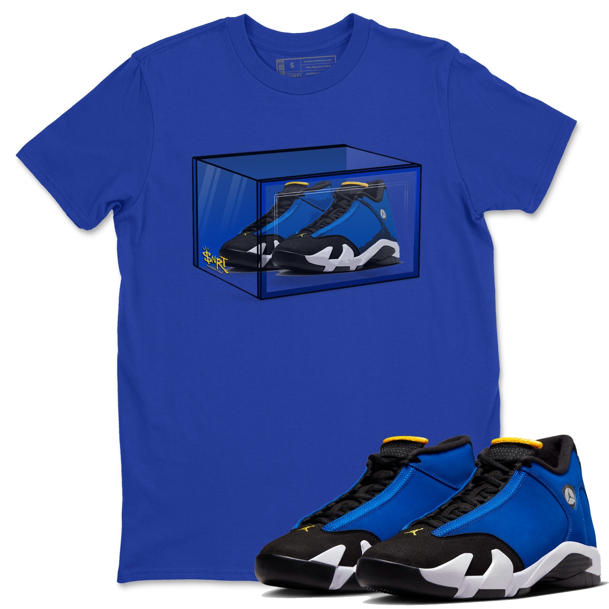Shoe Box Unisex Tops - Air Jordan 14 Laney