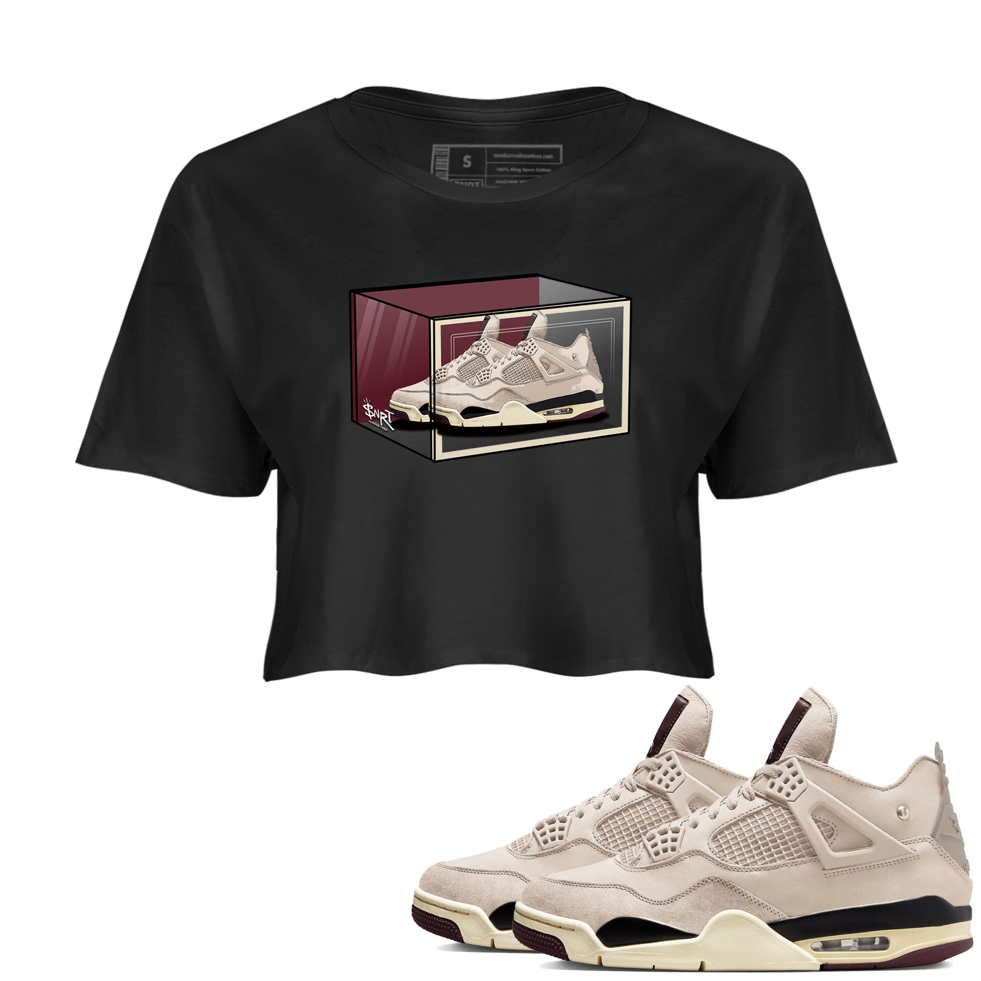 Shoe Box snkmatch Women's Top - Air Jordan 4 A Ma Maniere x Fossil Stone