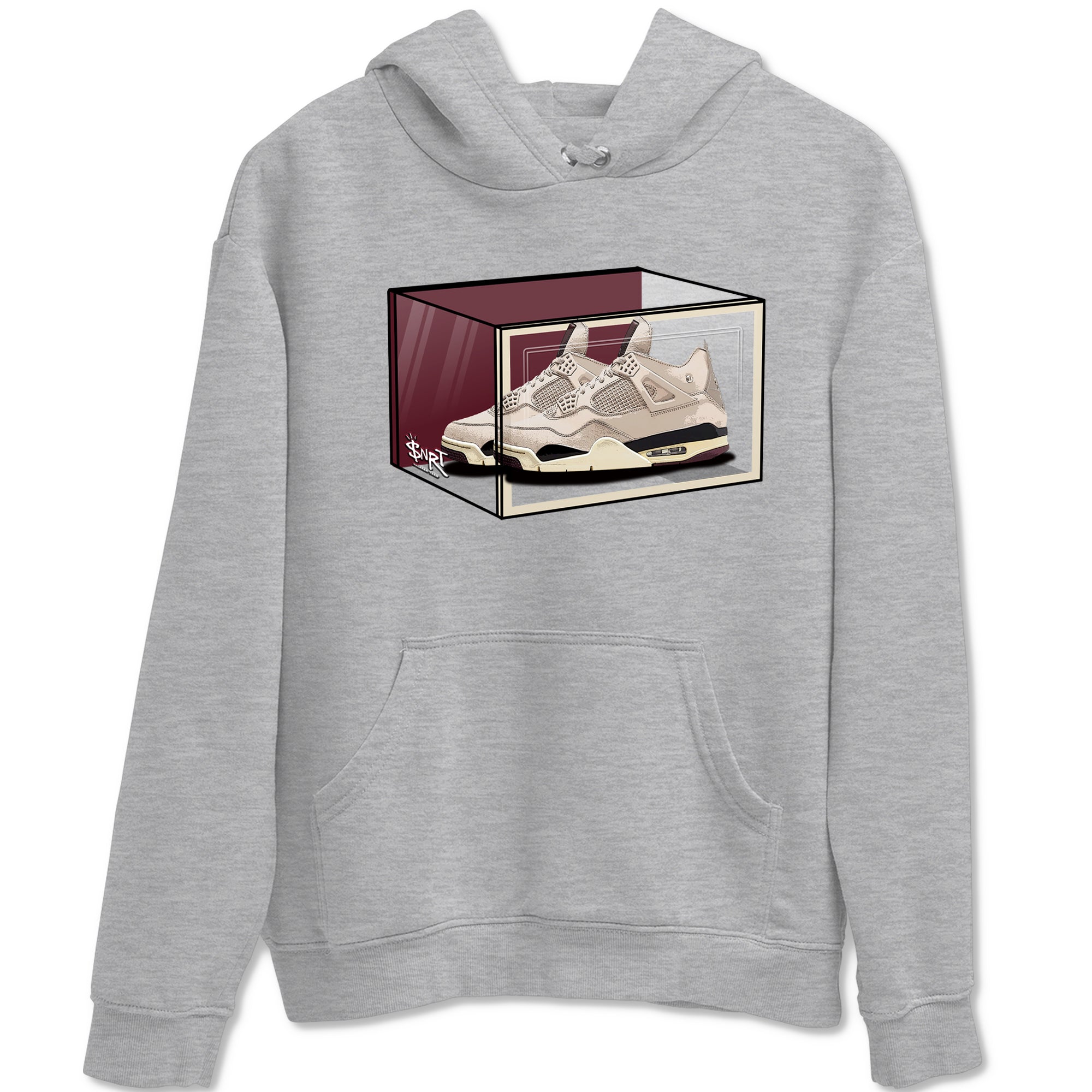 Shoe Box snkmatch Tees - Air Jordan 4 A Ma Maniere x Fossil Stone