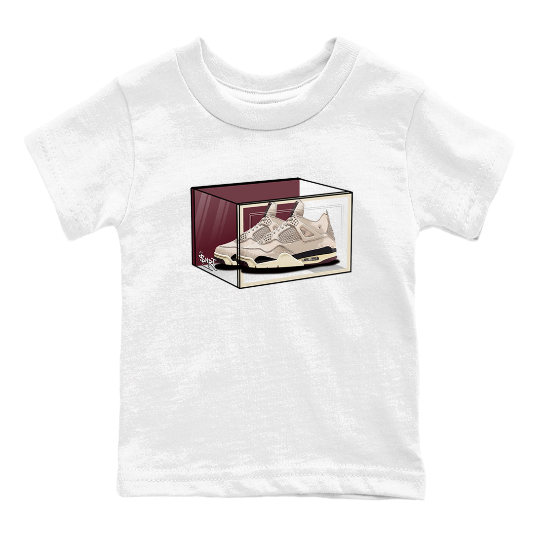 Shoe Box snkmatch Tees Kids - Air Jordan 4 A Ma Maniere x Fossil Stone