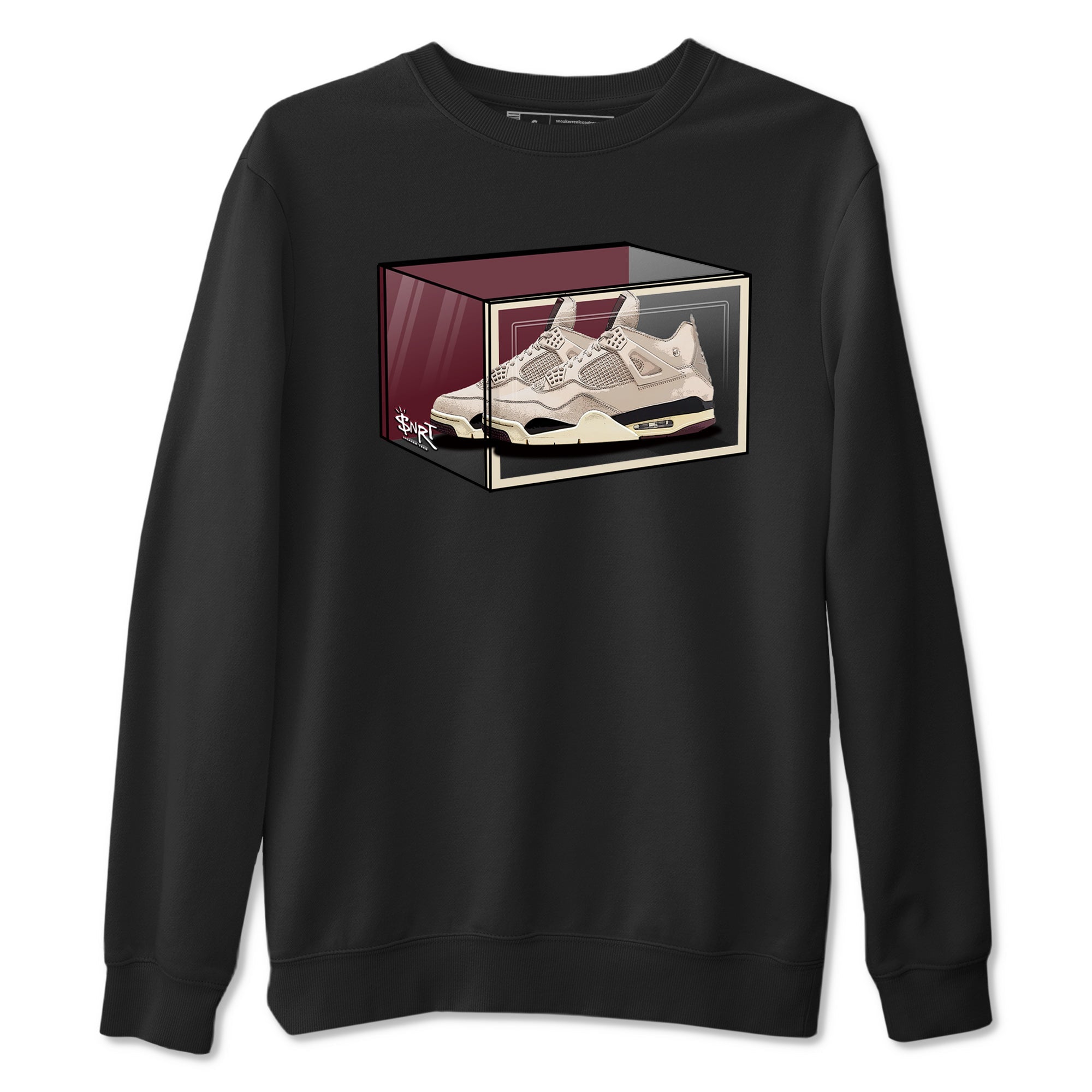 Shoe Box snkmatch Tees - Air Jordan 4 A Ma Maniere x Fossil Stone