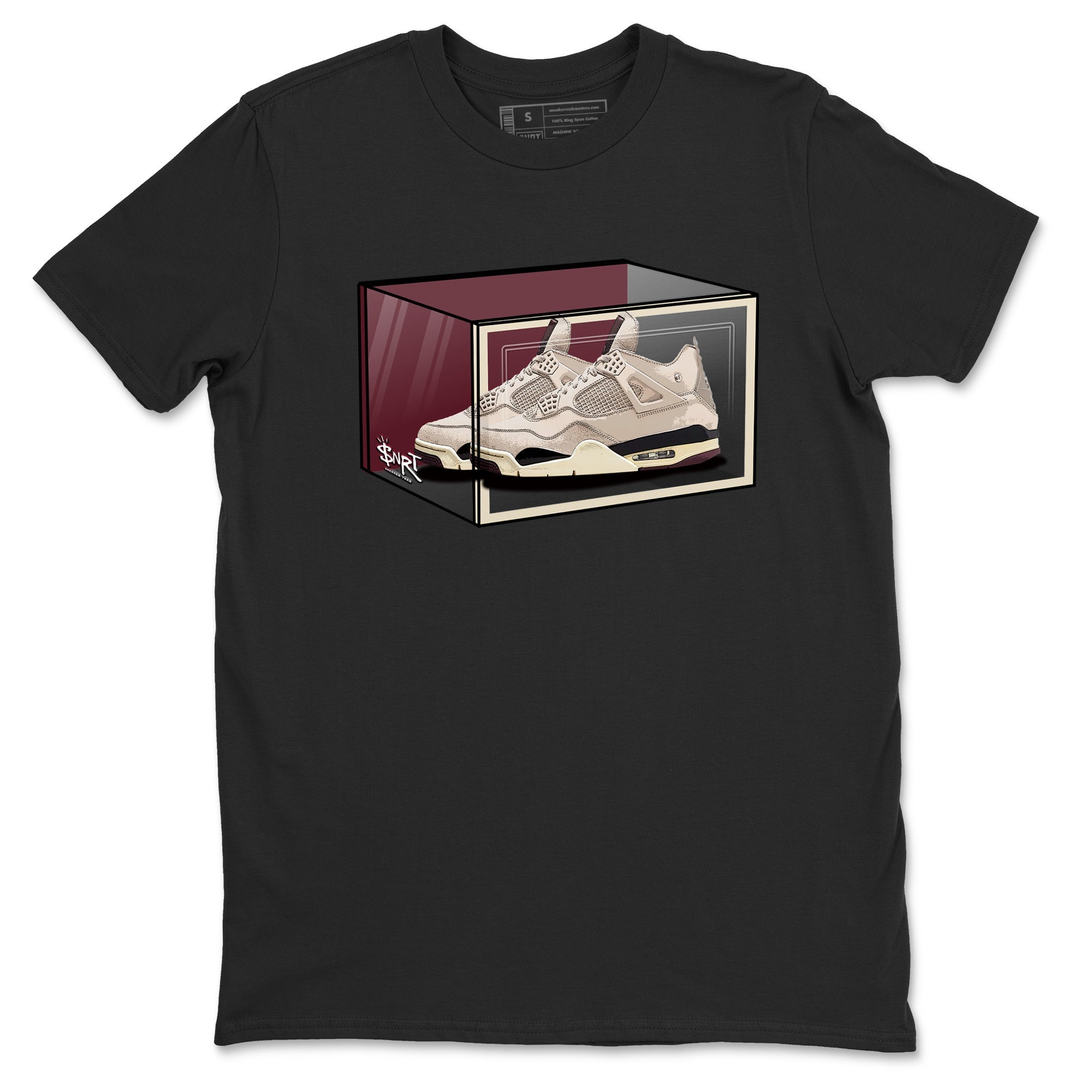 Shoe Box snkmatch Tees - Air Jordan 4 A Ma Maniere x Fossil Stone