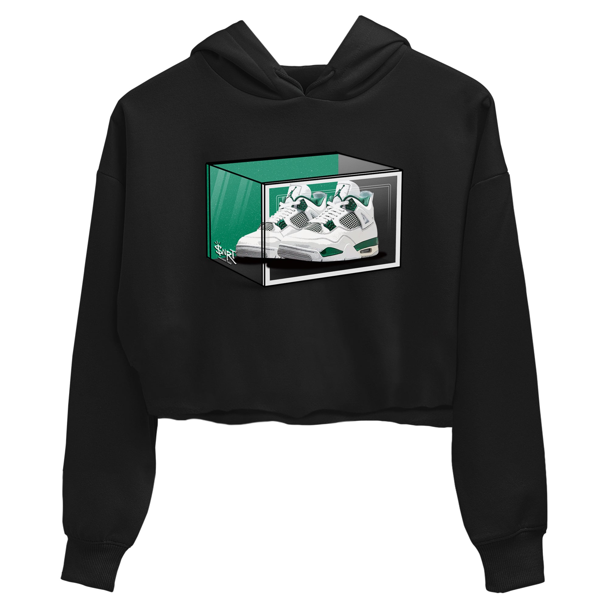 Shoe Box snkmatch Women's Top - Air Jordan 4 Oxidized Green