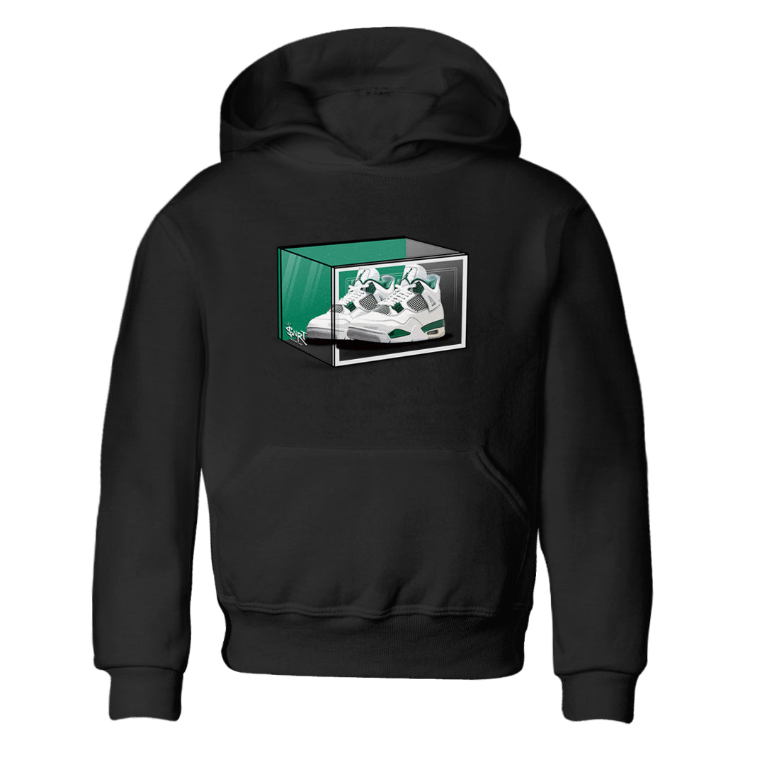 Shoe Box snkmatch Tees Kids - Air Jordan 4 Oxidized Green