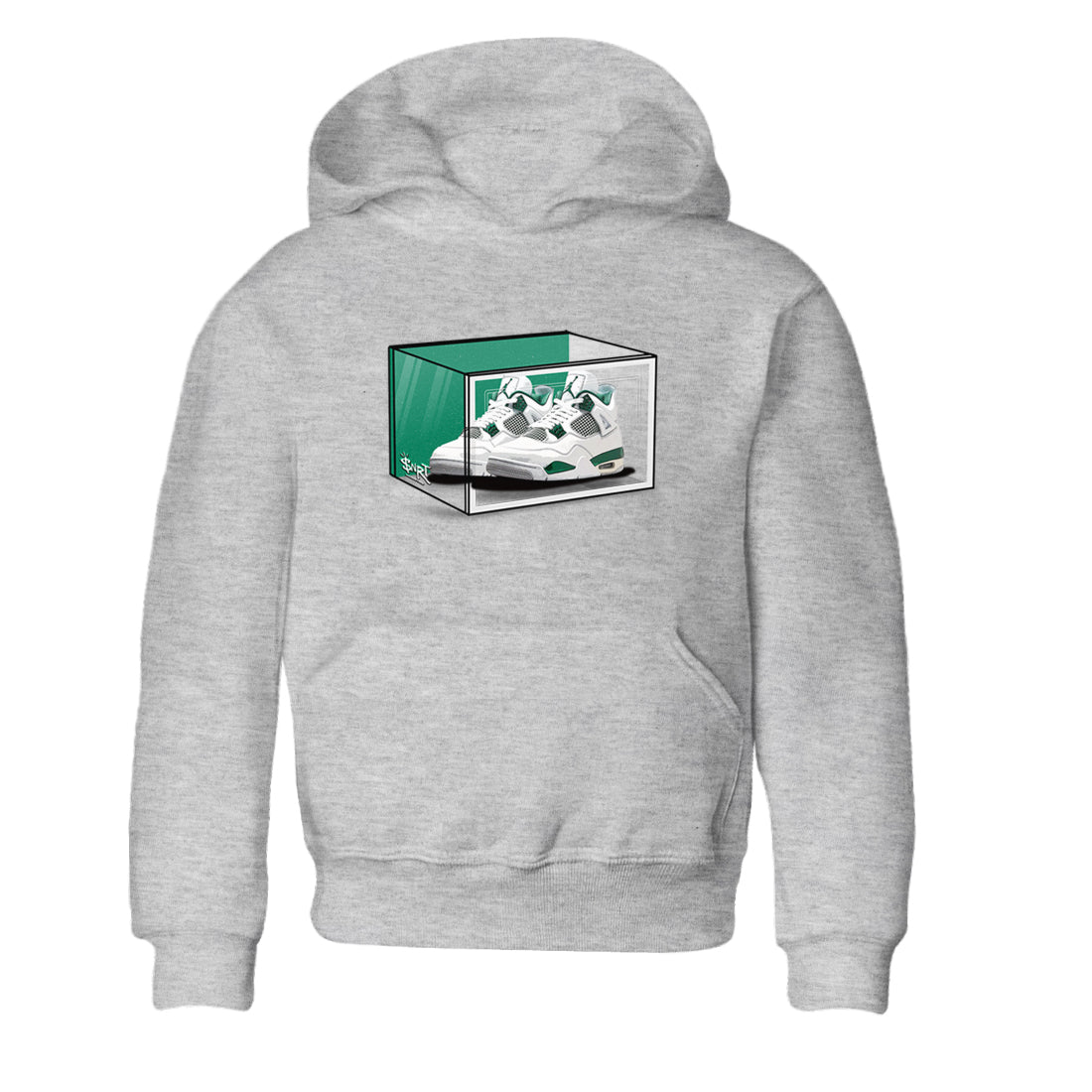 Shoe Box snkmatch Tees Kids - Air Jordan 4 Oxidized Green