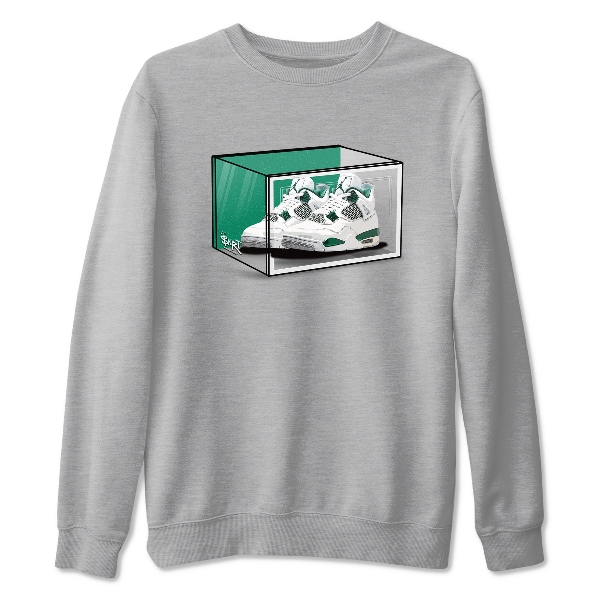 Shoe Box snkmatch Tees - Air Jordan 4 Oxidized Green