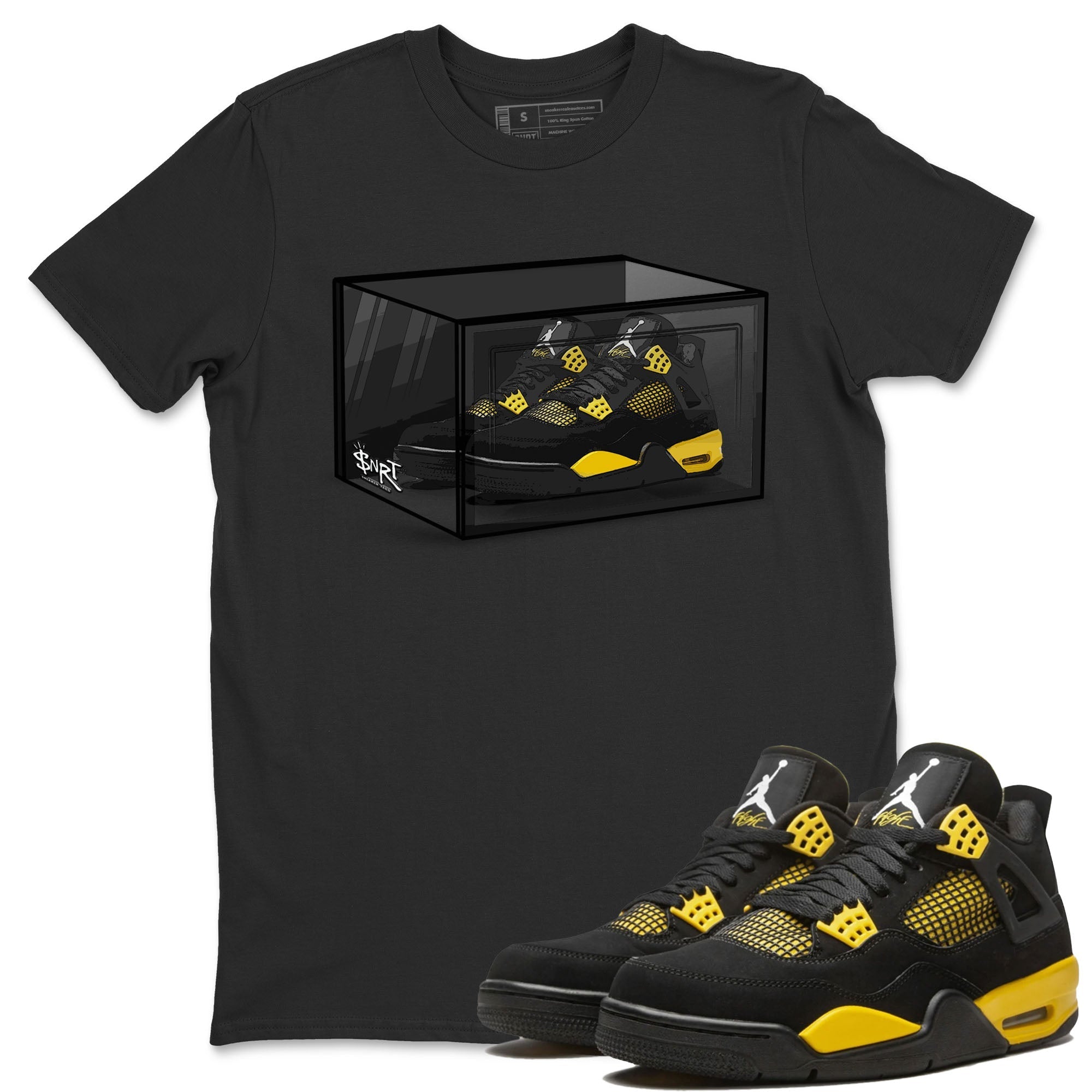 Shoe Box Unisex Tops - Air Jordan 4 Thunder