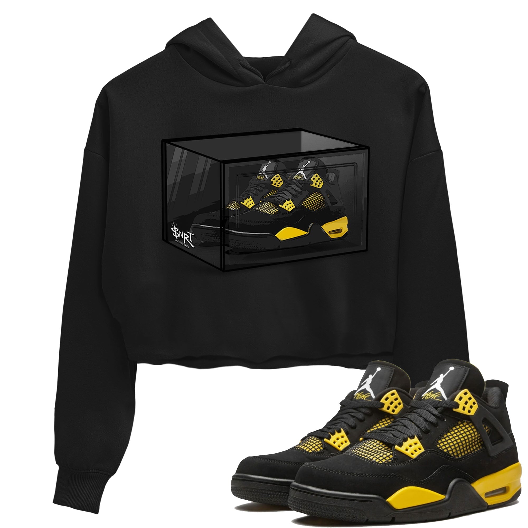 Shoe Box Women's Tops - Air Jordan 4 Thunder