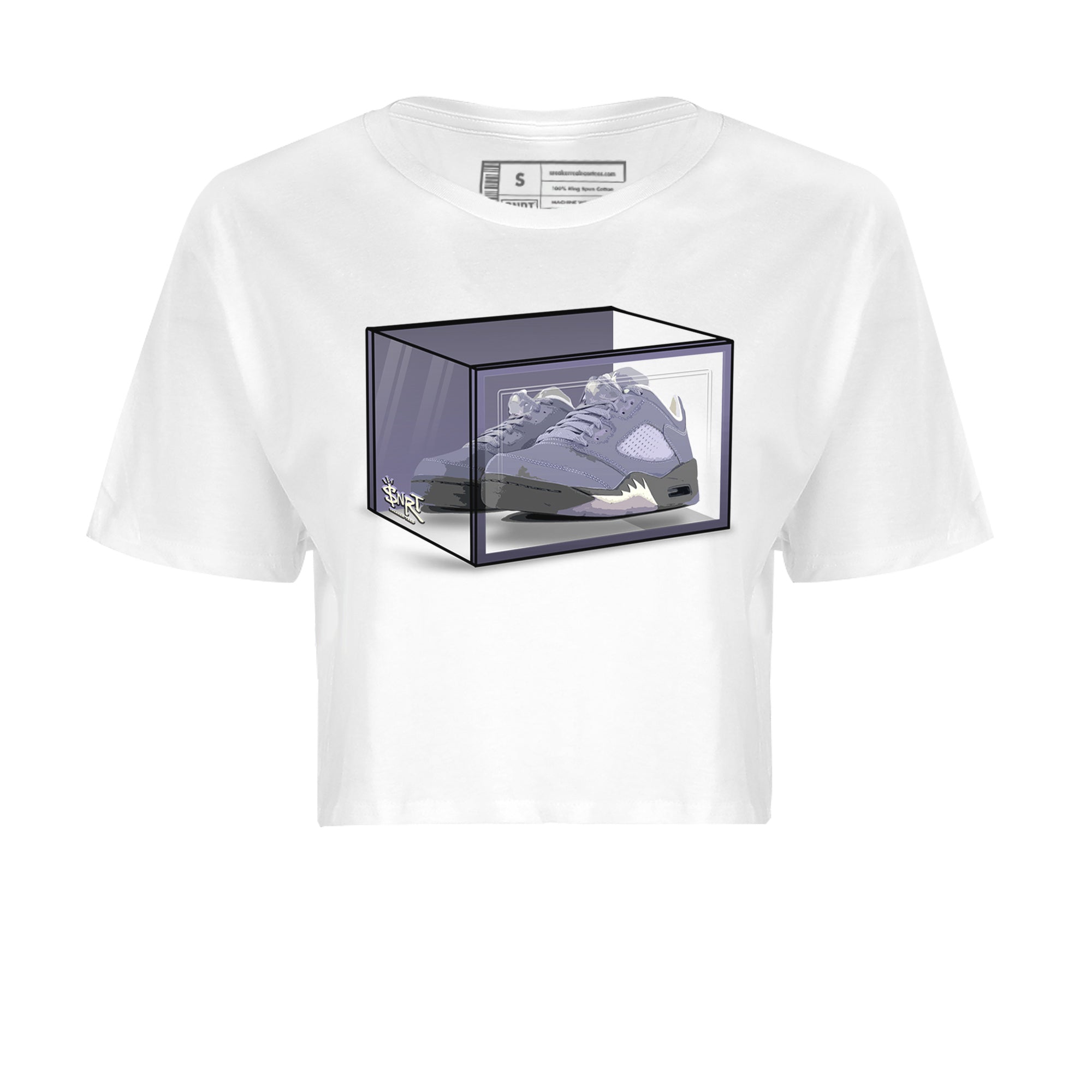 Shoe Box Women's Tops - Air Jordan 5 Indigo Haze