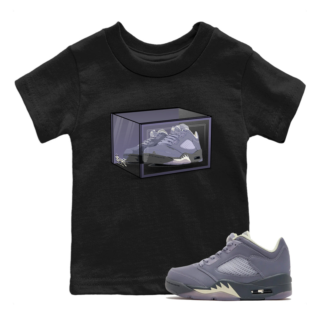 Shoe Box Kids Tops - Air Jordan 5 Indigo Haze