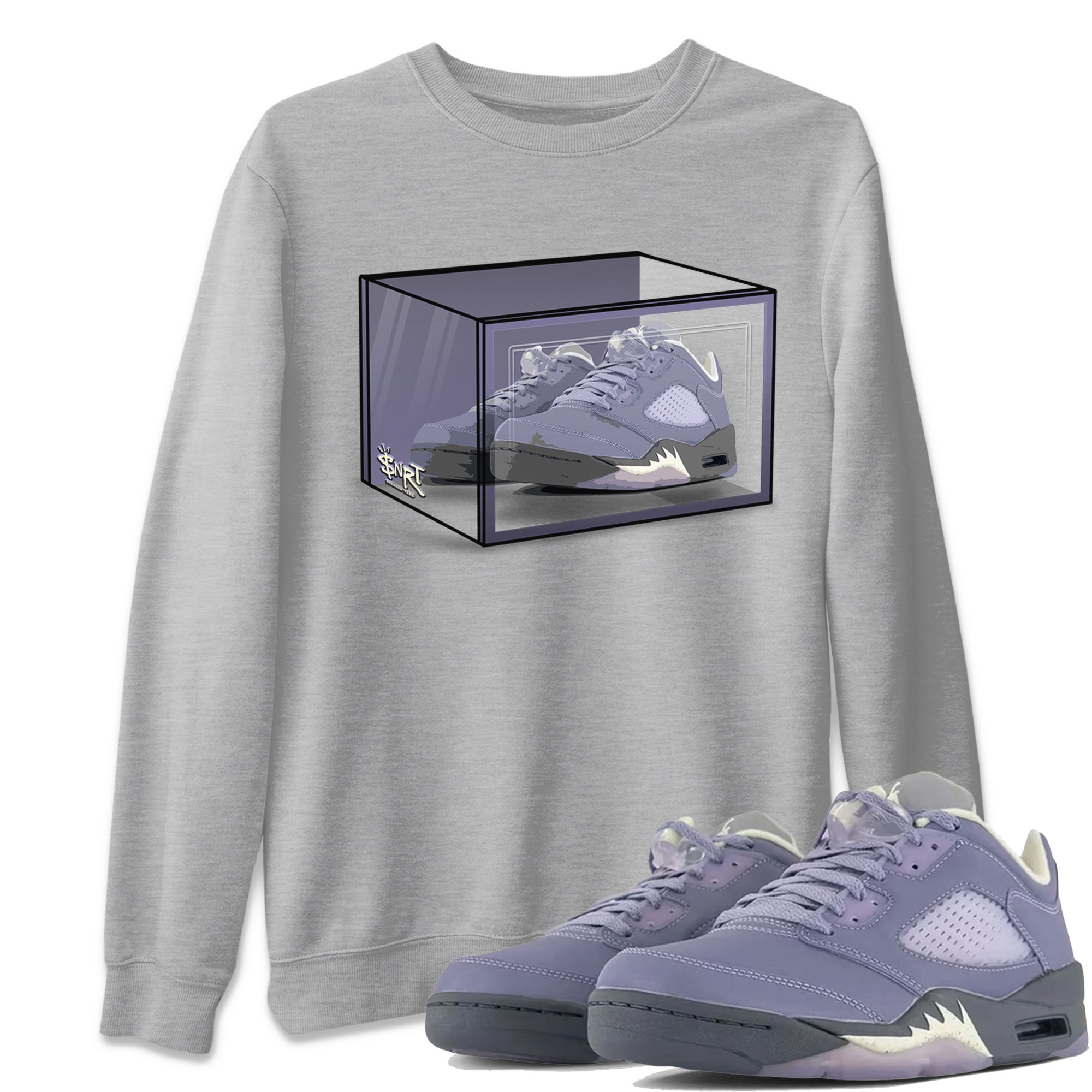 Shoe Box Unisex Tops - Air Jordan 5 Indigo Haze