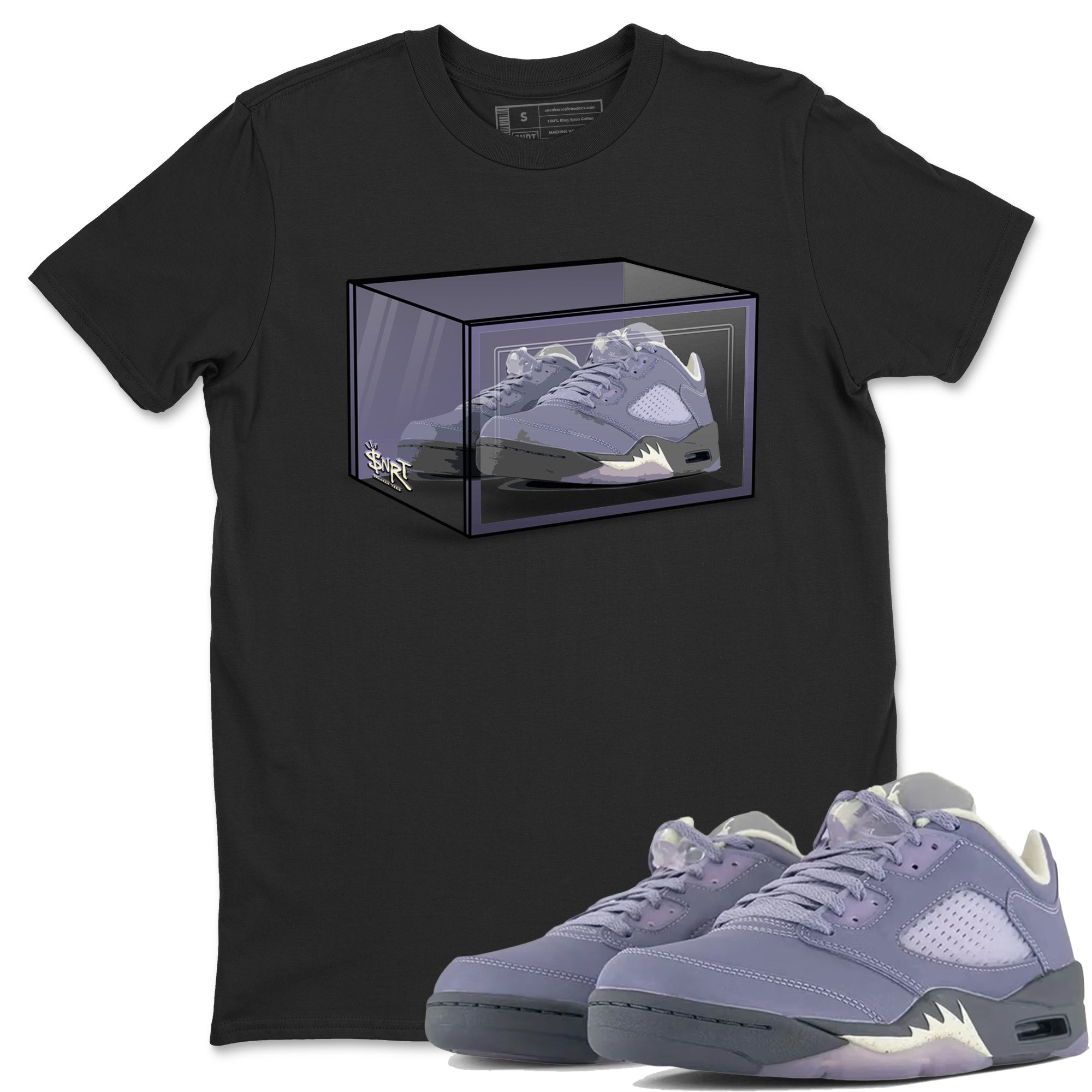 Shoe Box Unisex Tops - Air Jordan 5 Indigo Haze