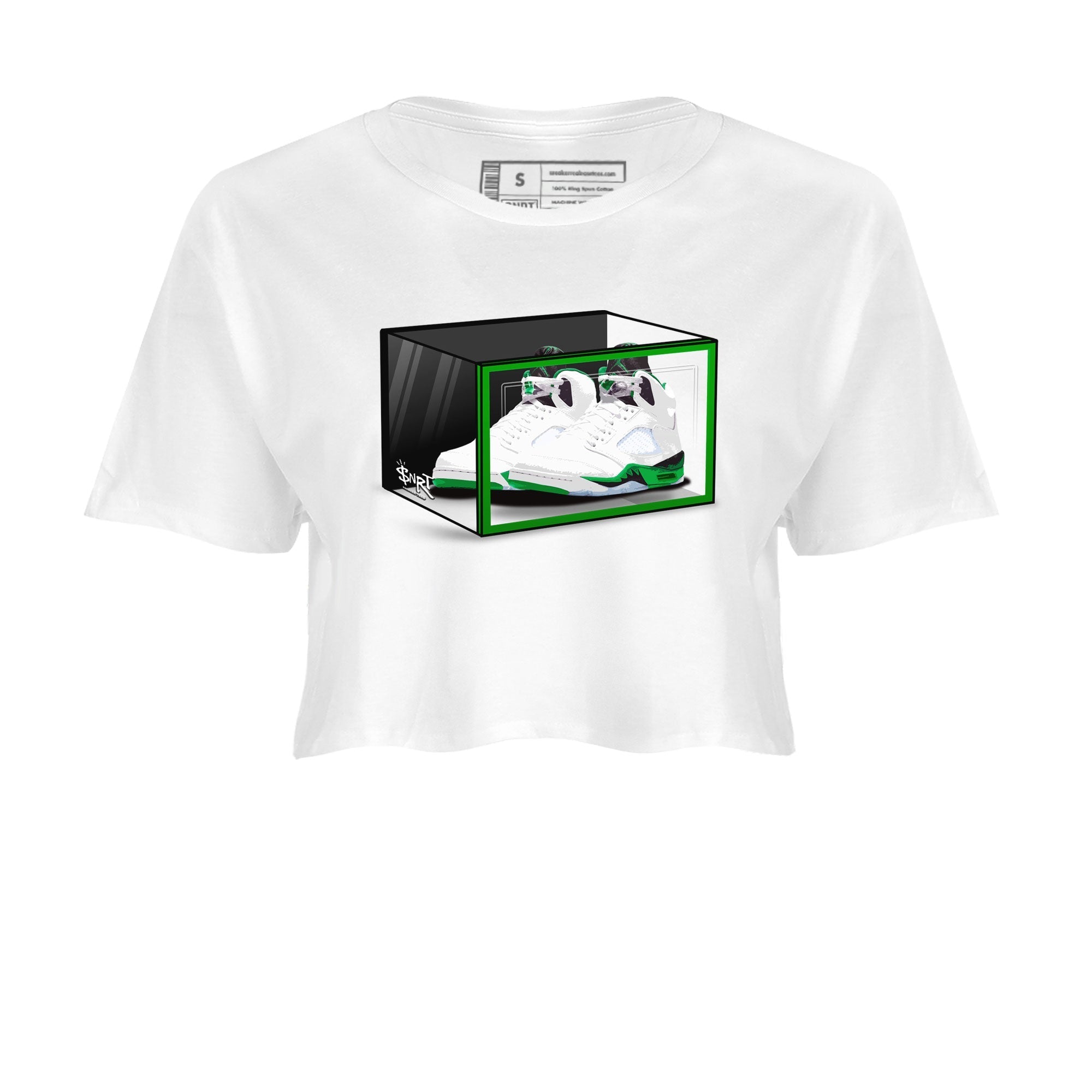 Shoe Box snkmatch Women's Top - Air Jordan 5 Lucky Green