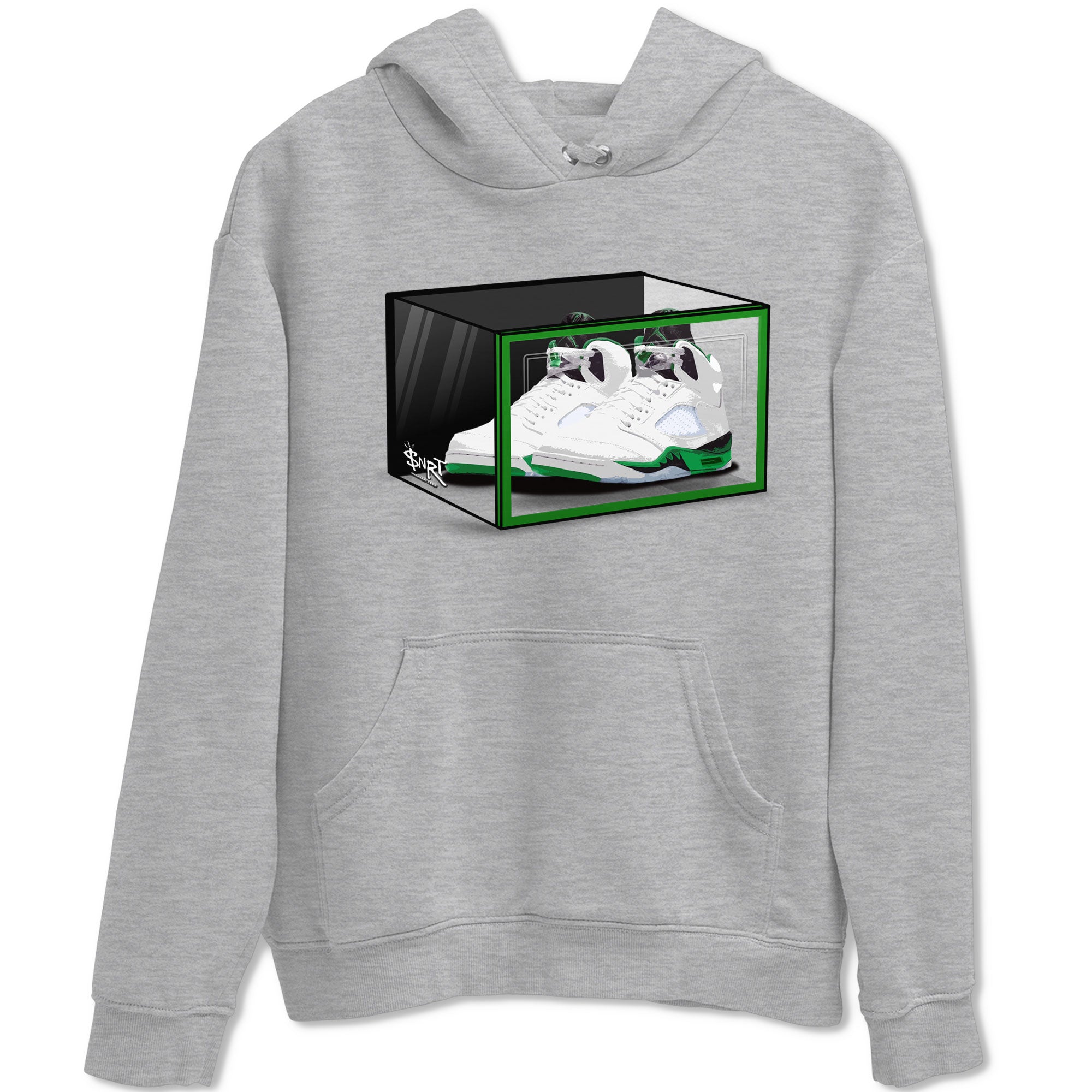 Shoe Box snkmatch Tee - Air Jordan 5 Lucky Green