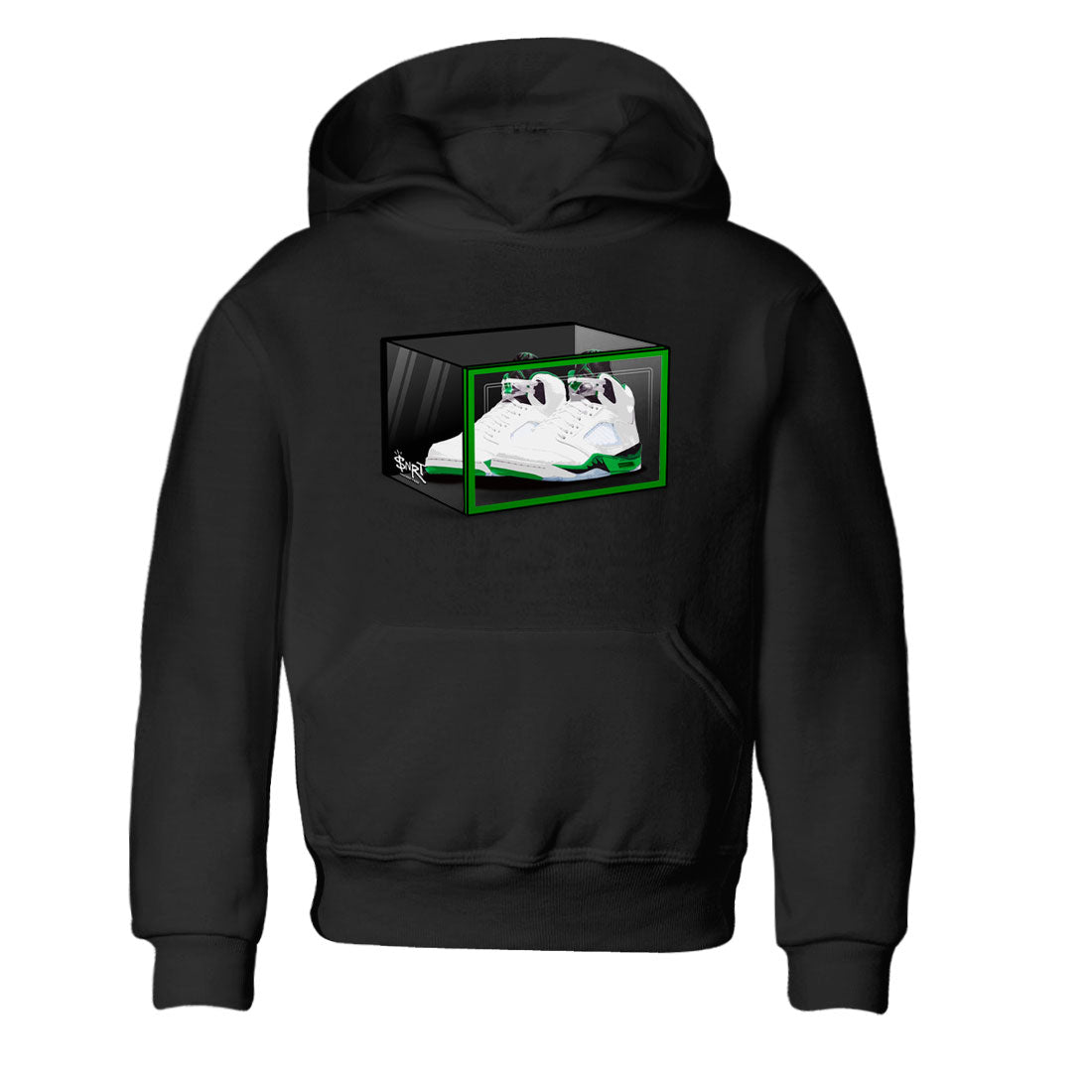 Shoe Box snkmatch Tee Kids - Air Jordan 5 Lucky Green